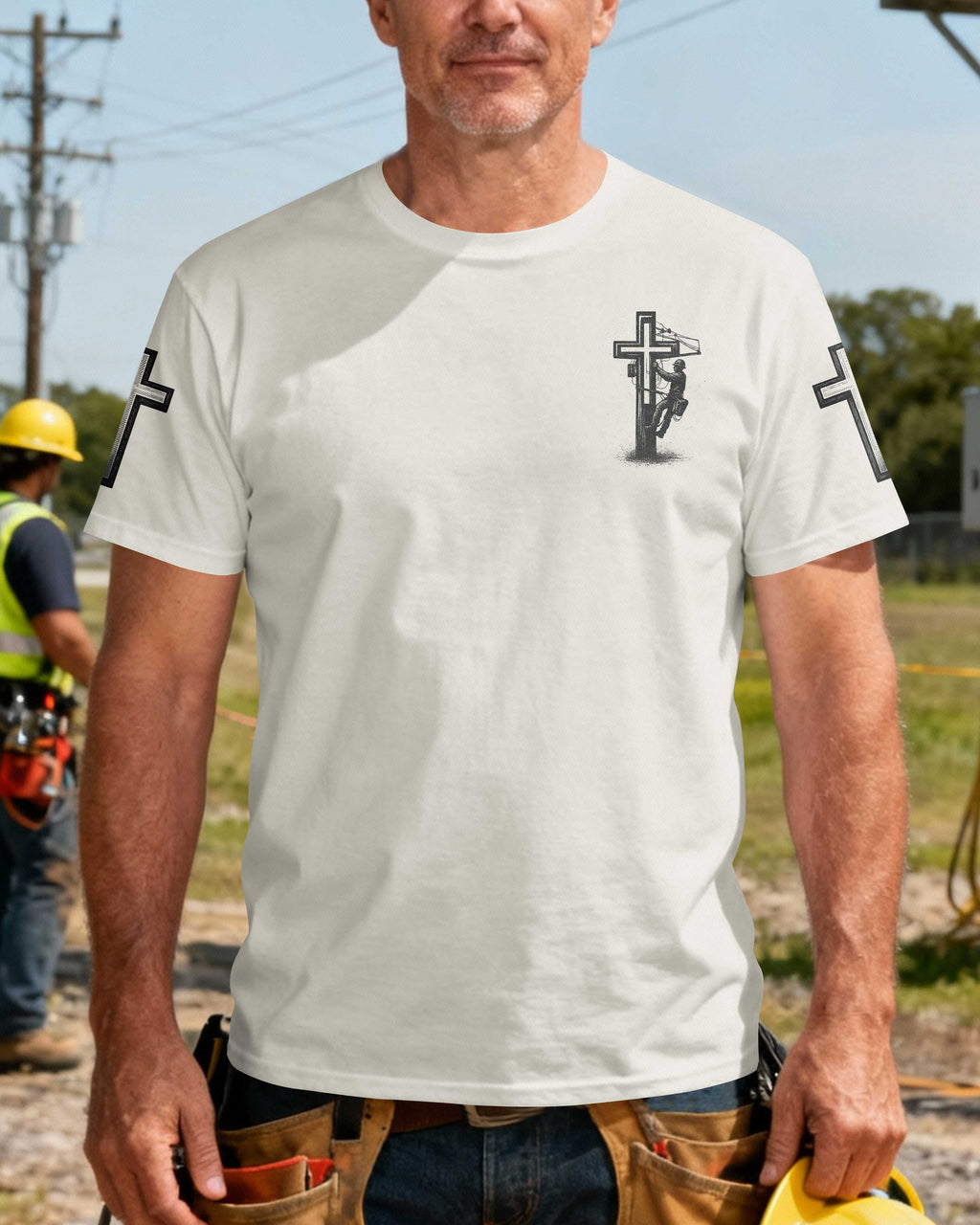 My Work Is On The Lines My Strength Is In The Cross T-Shirt