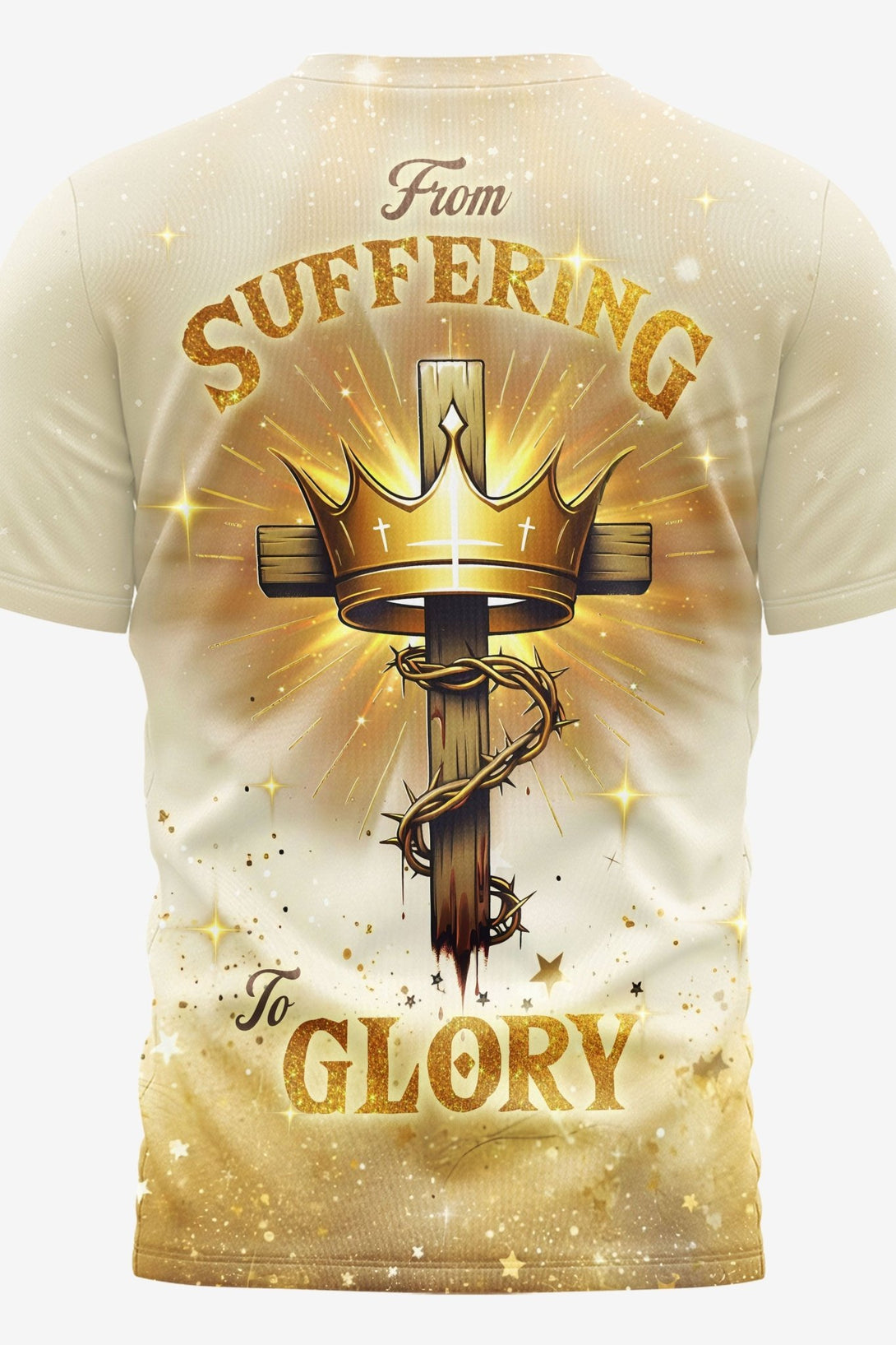 From Suffering To Glory All Over Print T-shirt - Christ Color