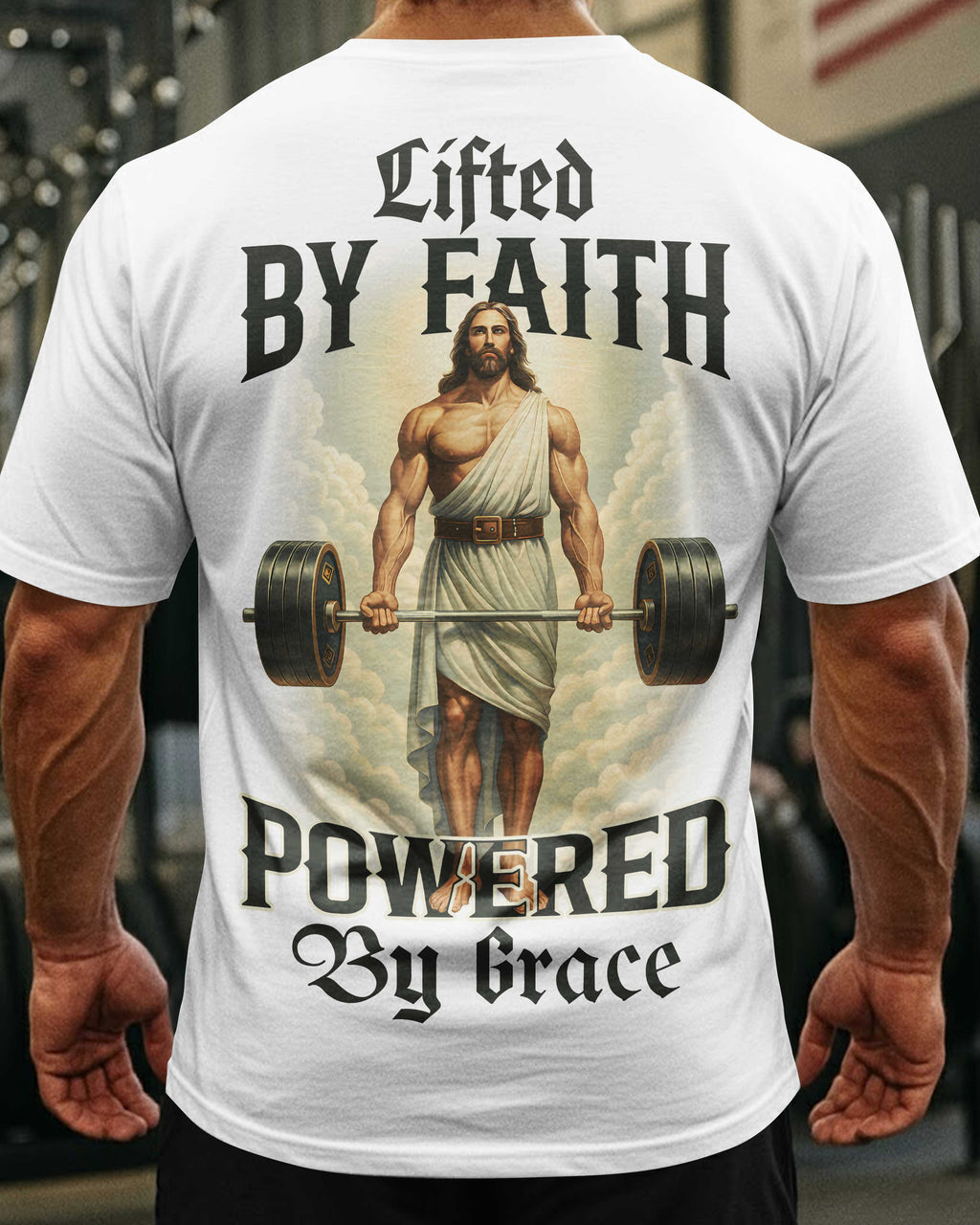 Lifted By Faith Powered By Grace All Over Print T-Shirt