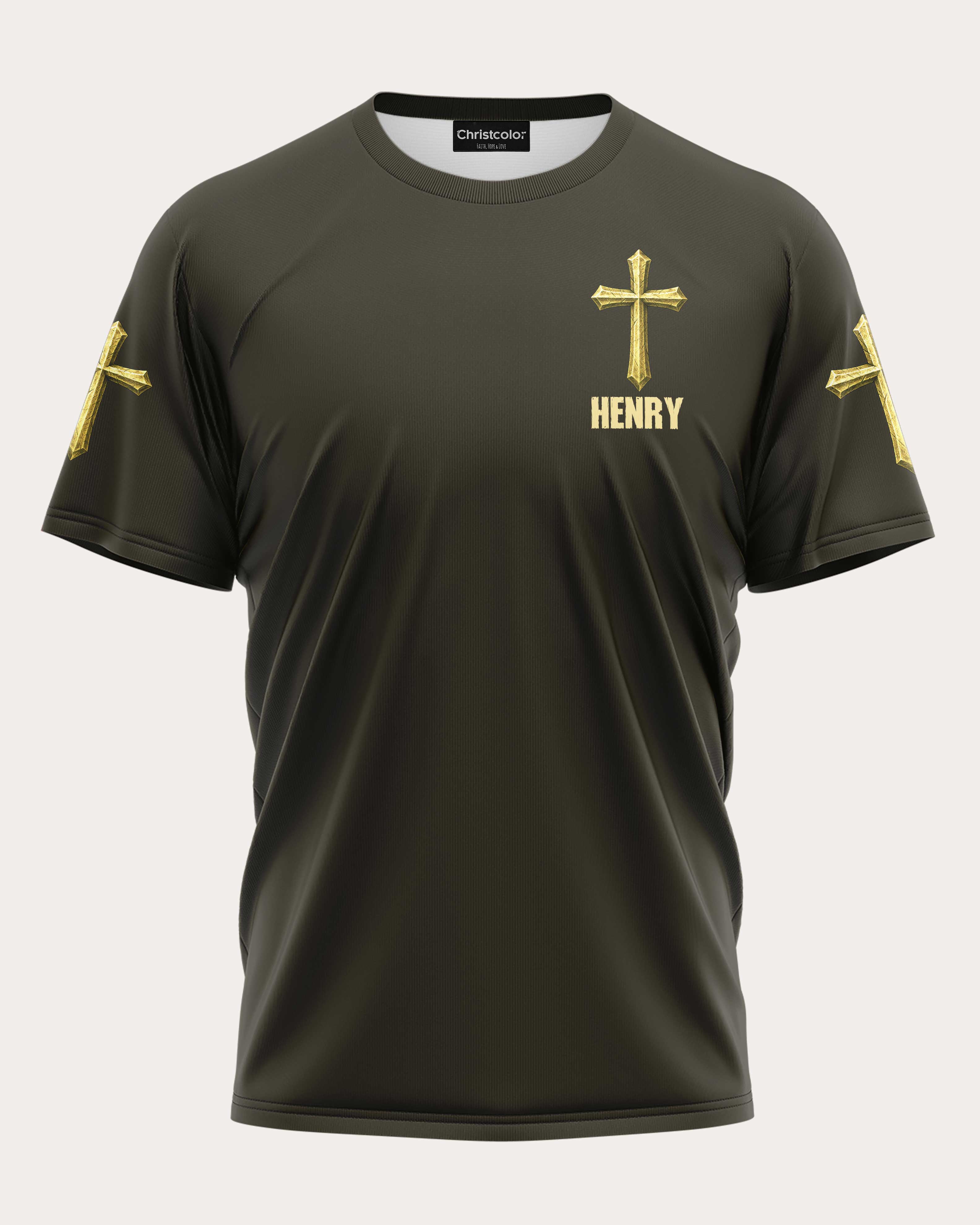 God is my Father Hunters are my brothers All Over Print Custom Name T-Shirt