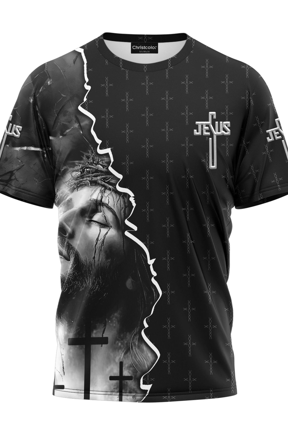 Love Has Conquered The Grave All Over Print T-shirt - Christ Color