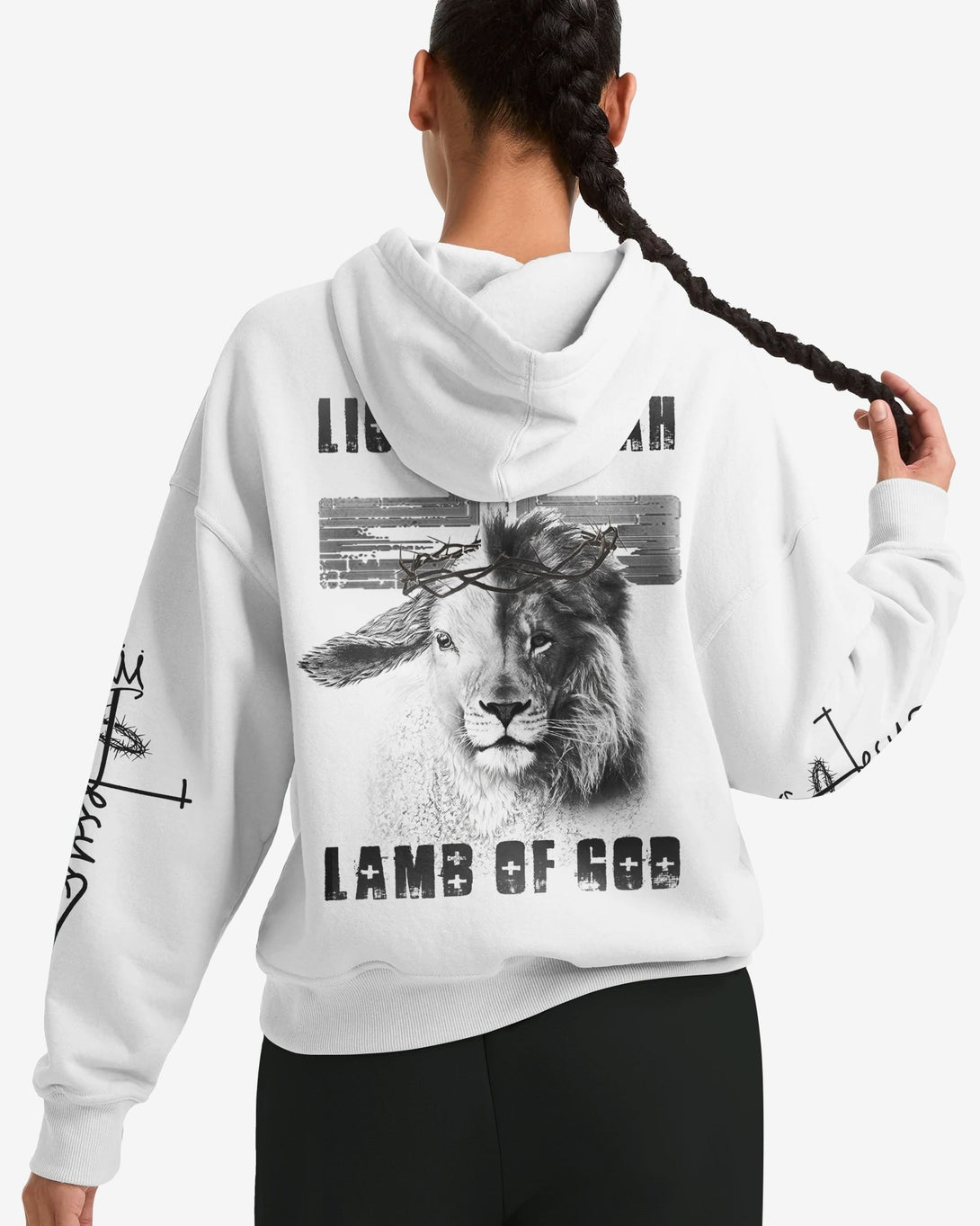 Lion Of Judah Lamb Of God All Over Print Hoodie - Christ Color