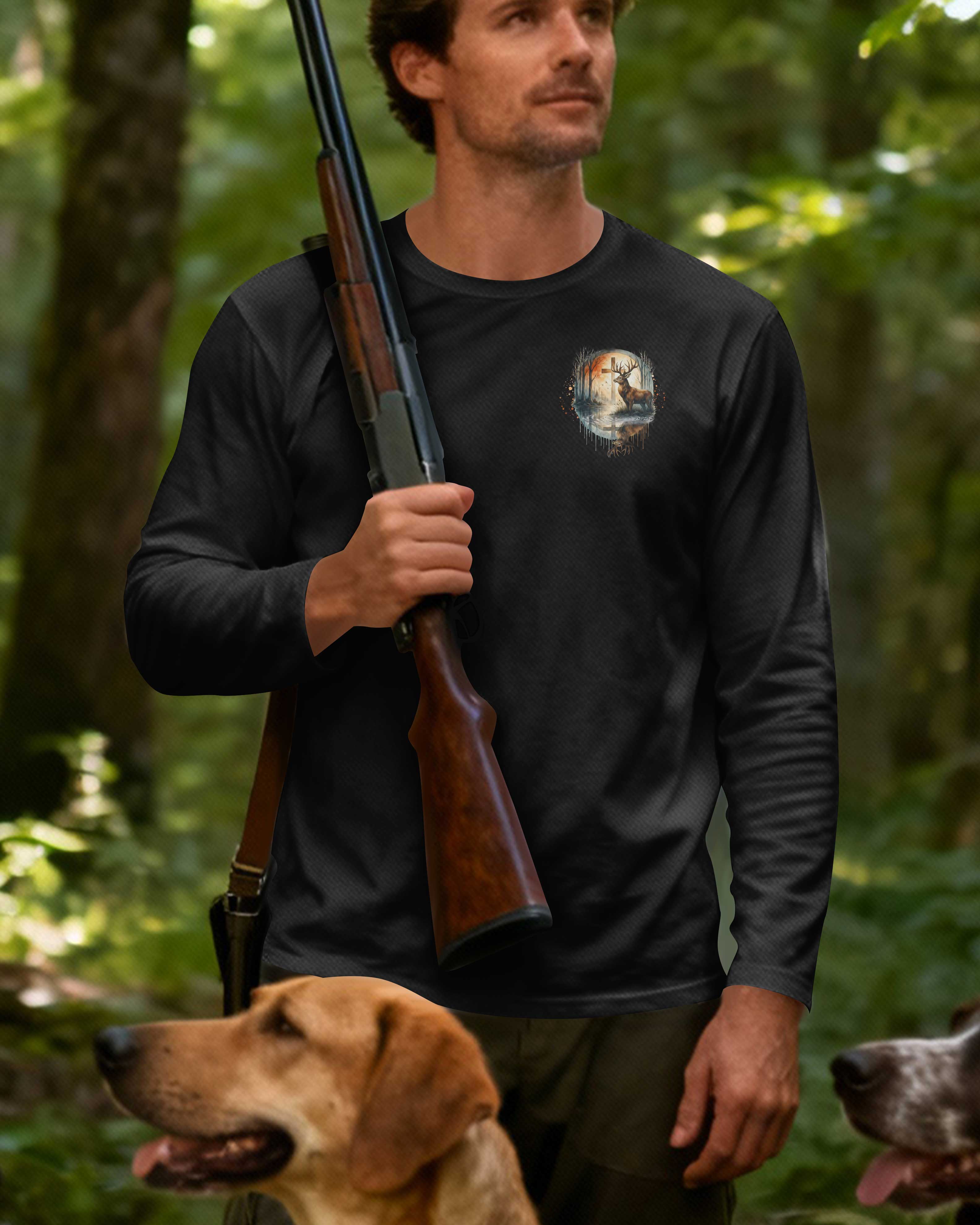As The Deer Longs For Streams Of Water So My Soul Longs For You O God Psalm All Over Print Long Sleeves T-Shirt