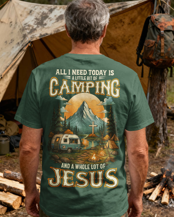 All I Need Today Is A Little Bit Of Camping All Over Print T-Shirt