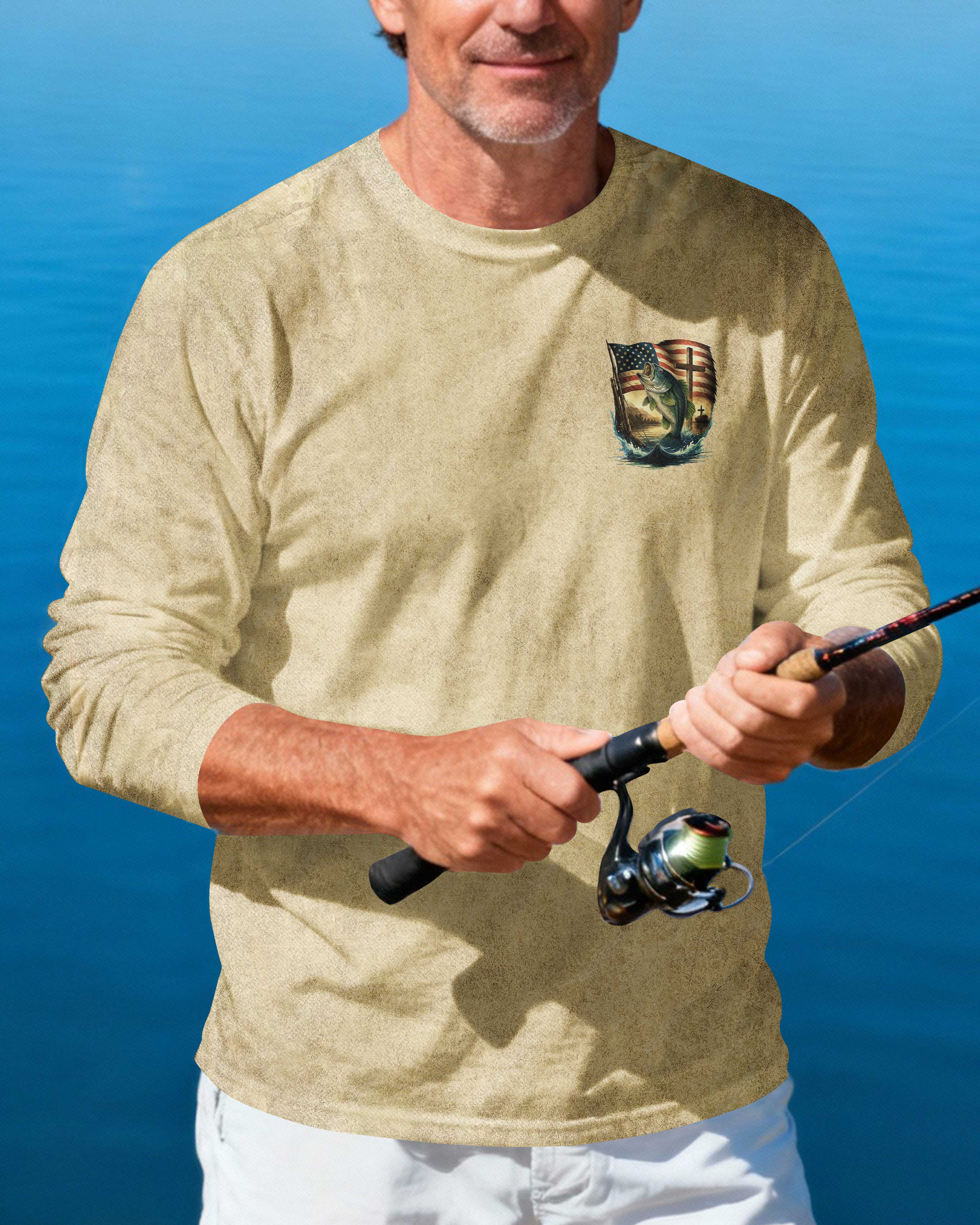 Hooked On Faith Anchored In Christ Long Sleeves T-Shirt