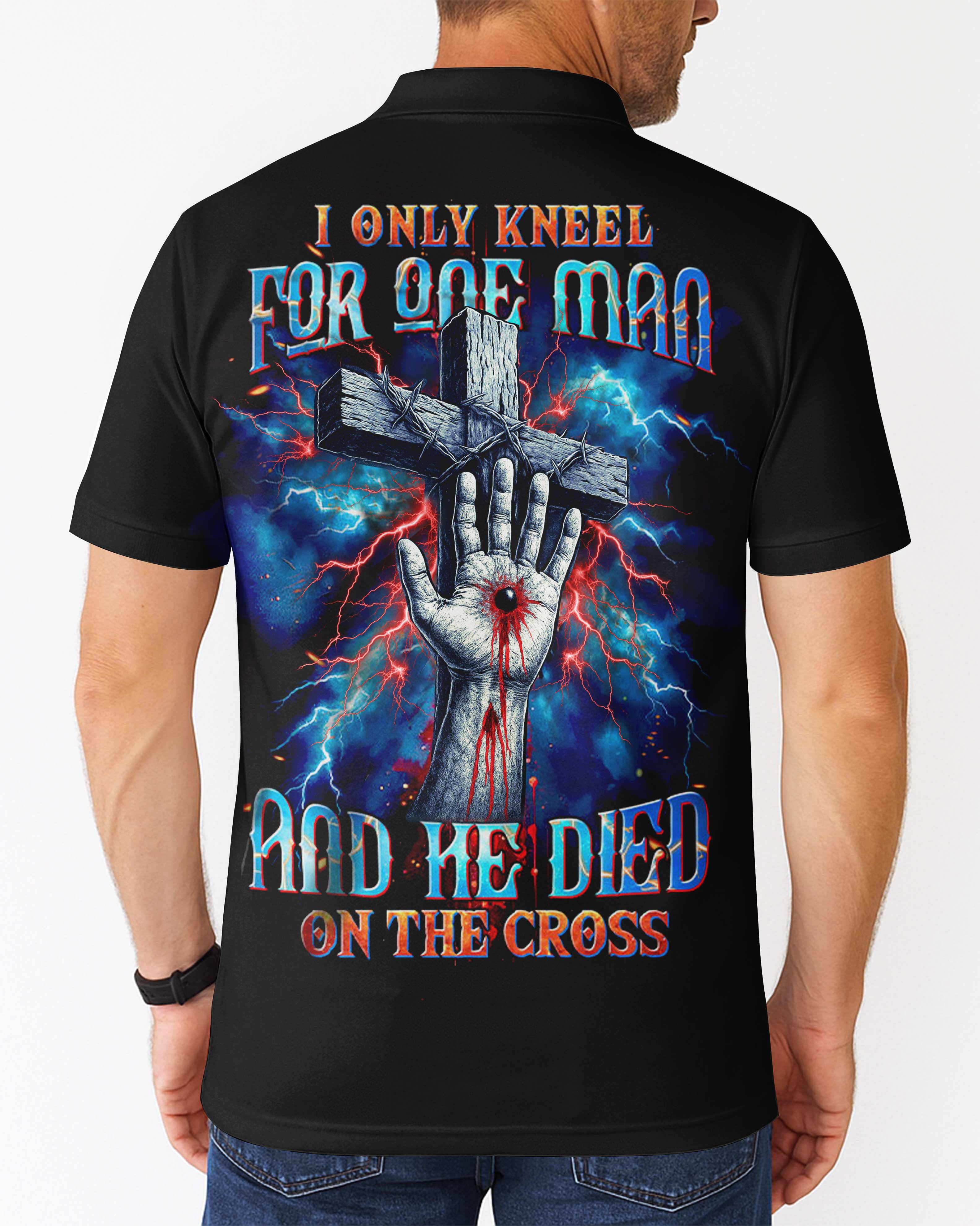 I Only Kneel For One Man All Over Print Polo T-Shirt