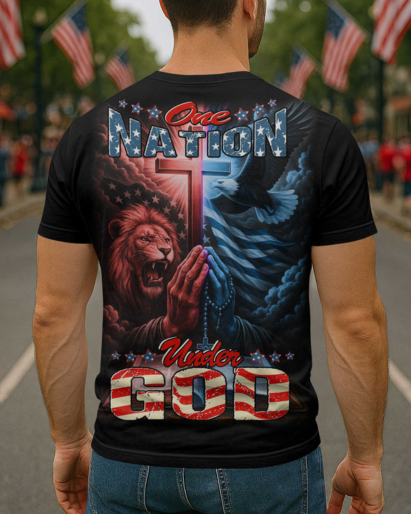 One Nation Under God All Over Print T-Shirt