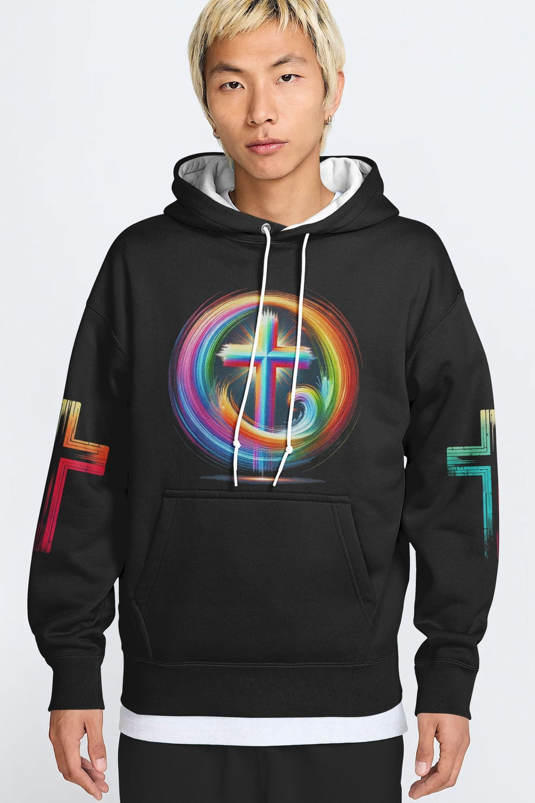 Rooted In Christ Jesus Is Light All Over Print Hoodie - Christ Color