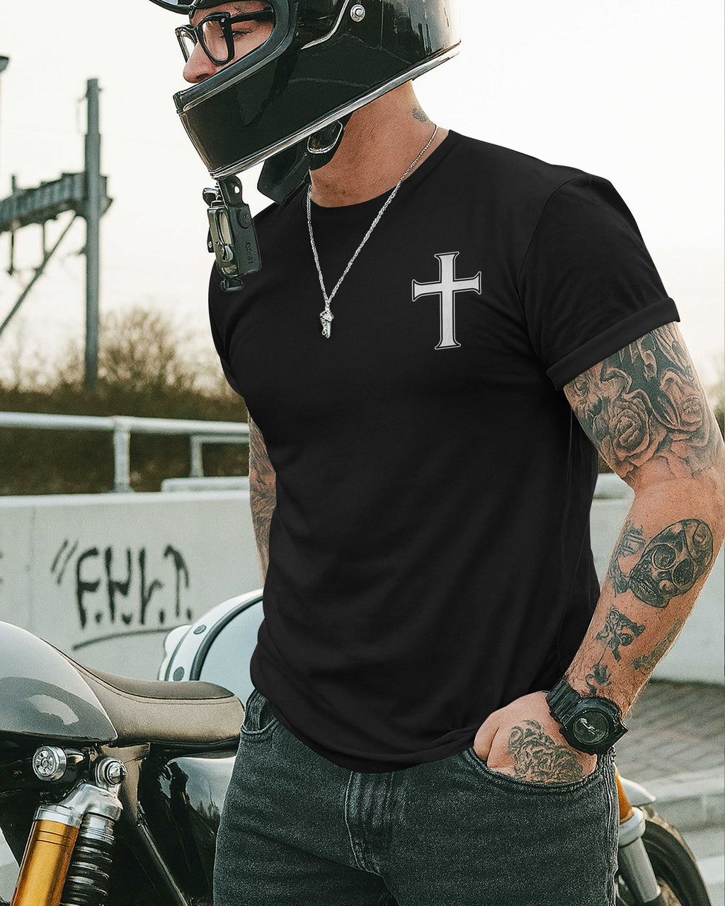 Faith On Wheels All Over Print T-Shirt