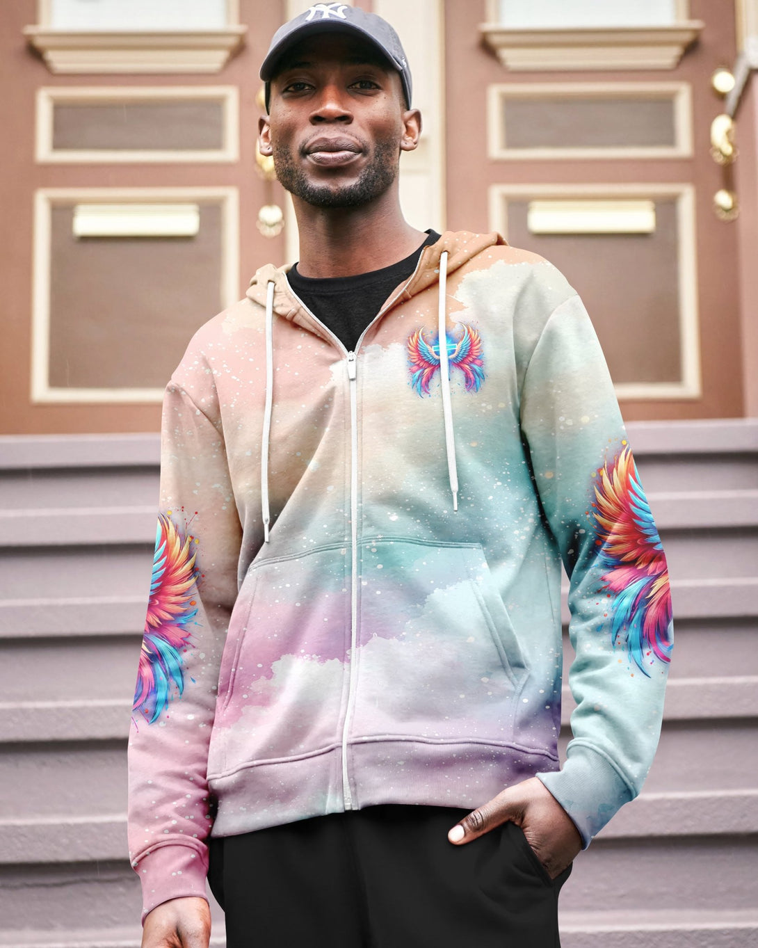 I Can Do All Things Through Christ Who Strengthens Me All Over Print Zip Hoodie - Christ Color