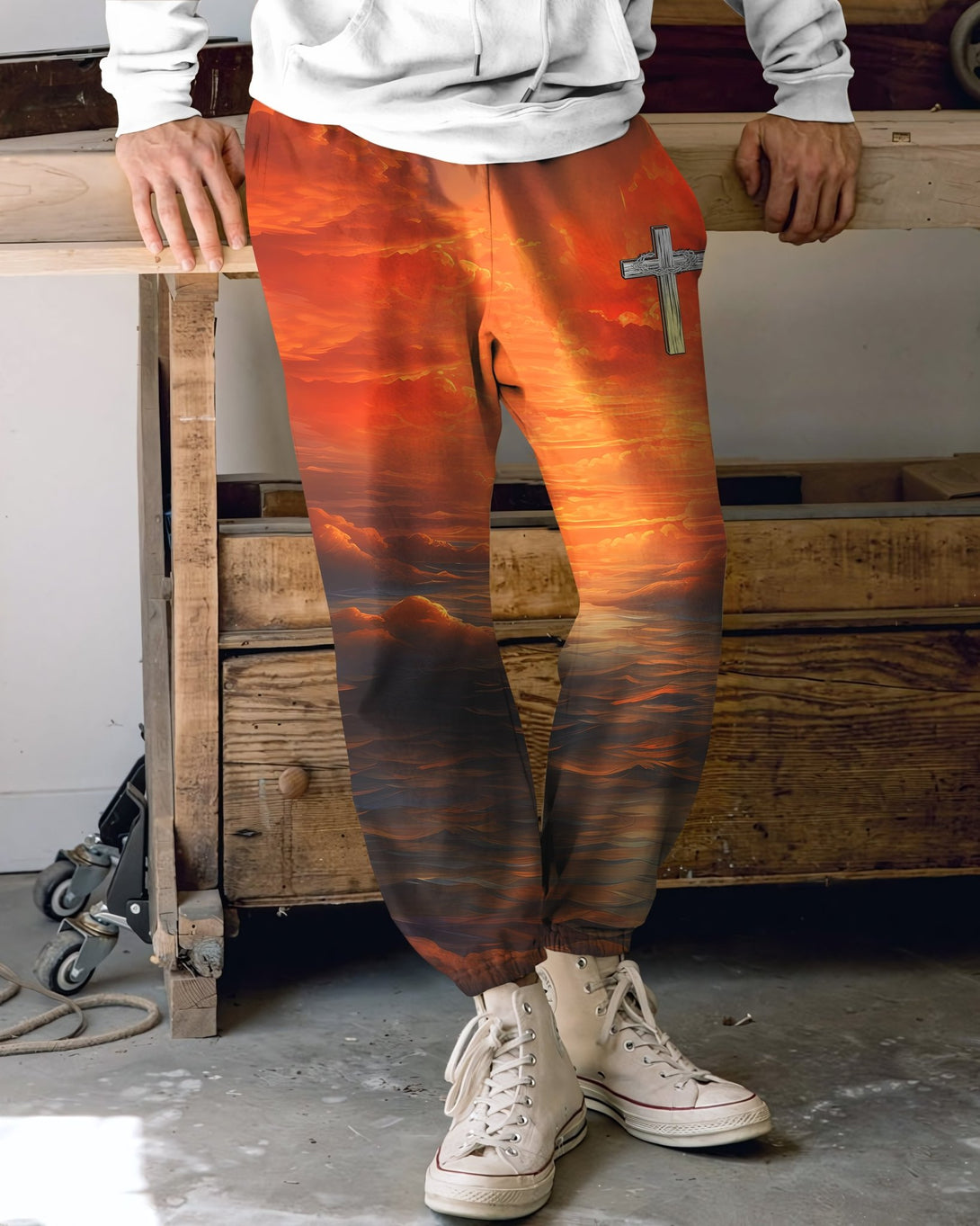 Trust In The Lord All Over Print Jogger Pants - Christ Color