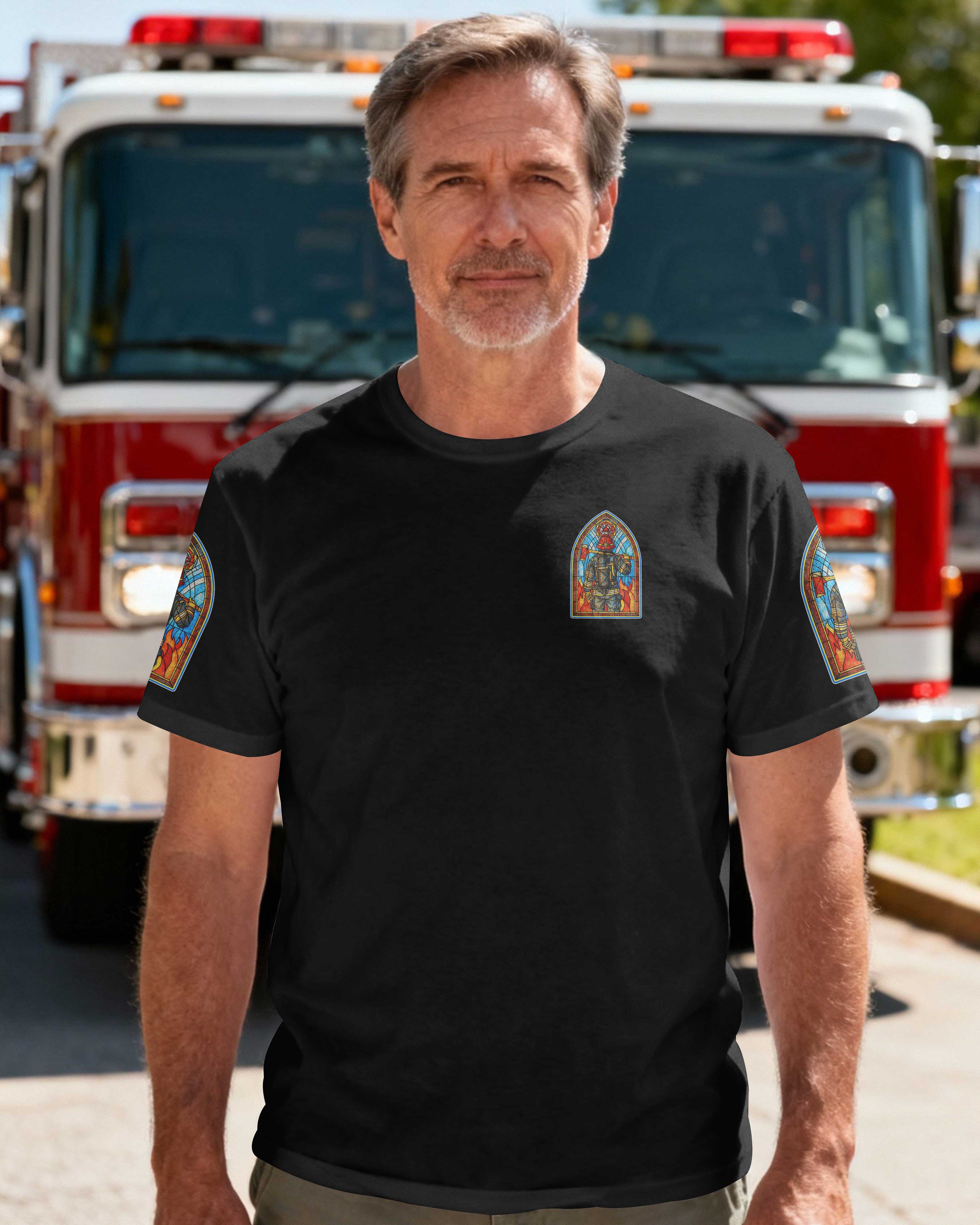 Kneel Before God Stand Tall Before The Flames T-Shirt
