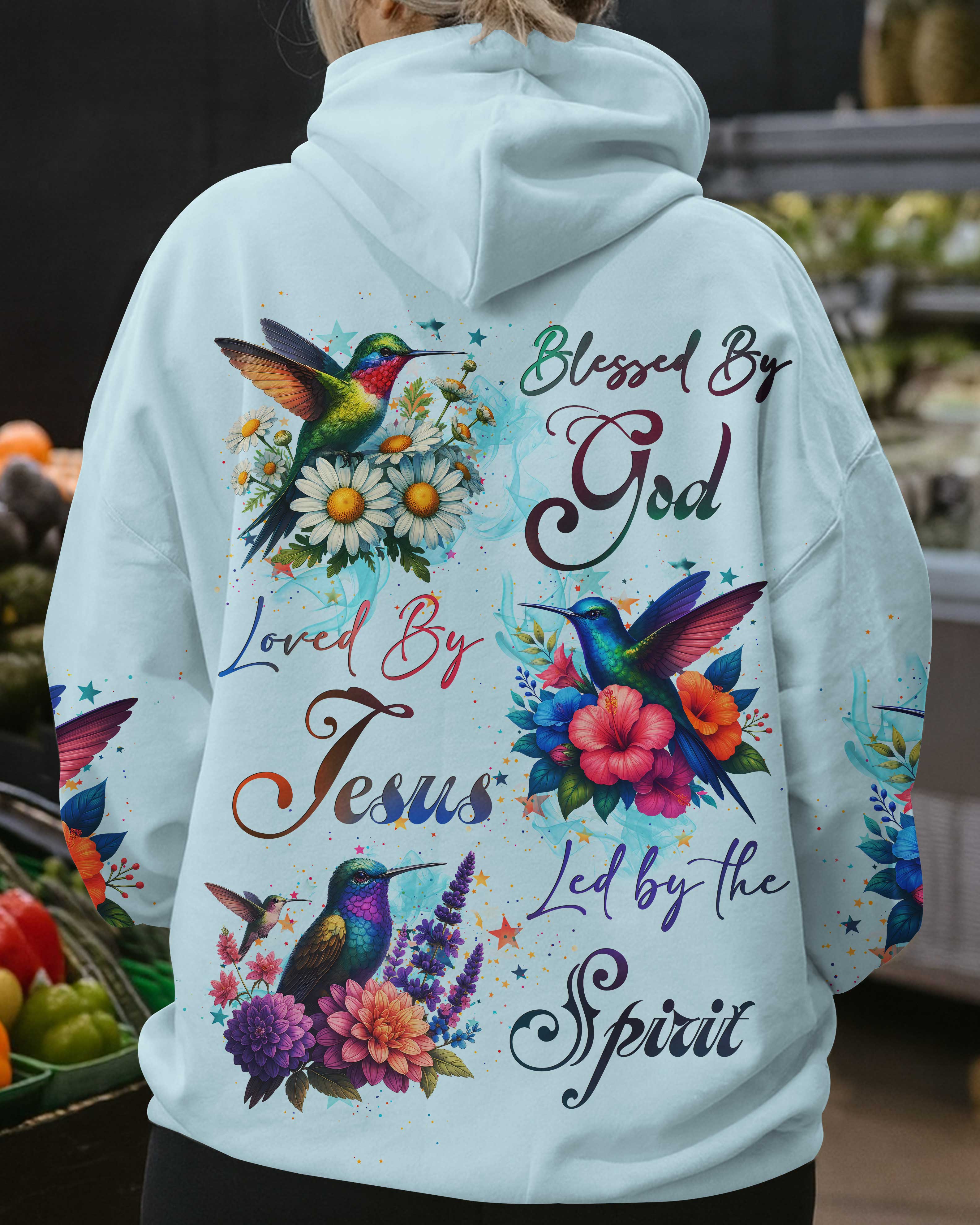 Blessed By God Loved By Jesus Led By The Spirit T-Shirt