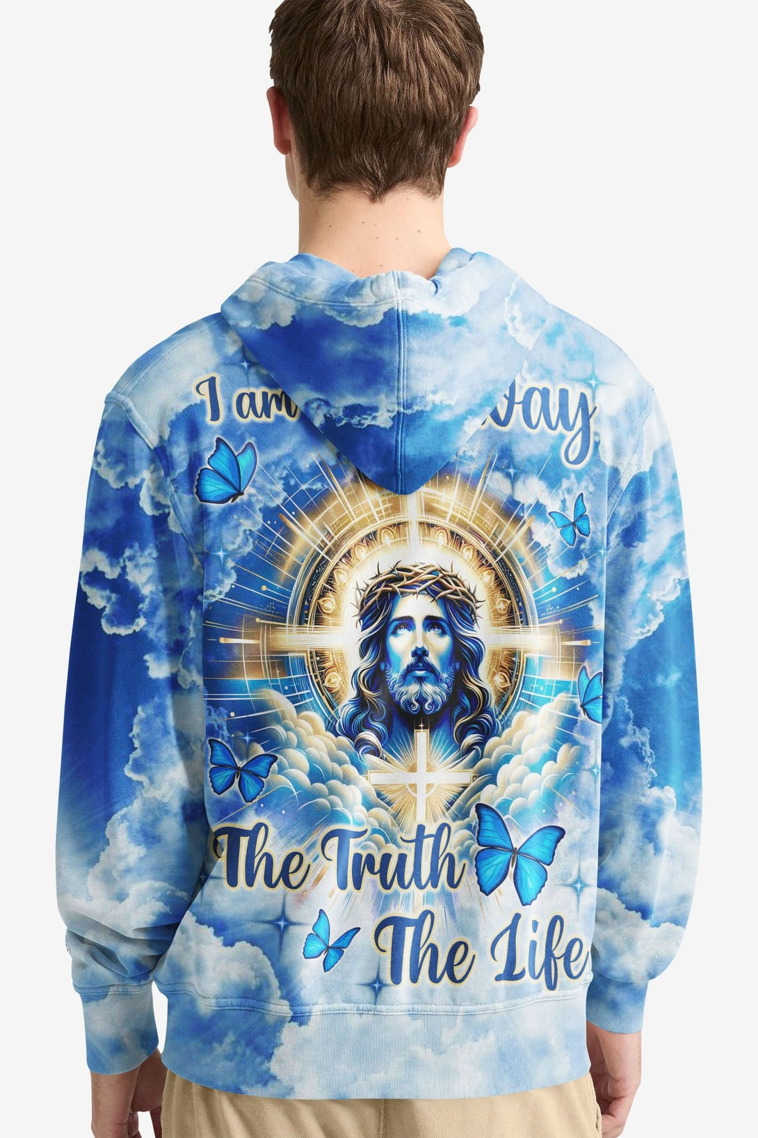 I Am The Way The Truth The Life All Over Print Hoodie - Christ Color