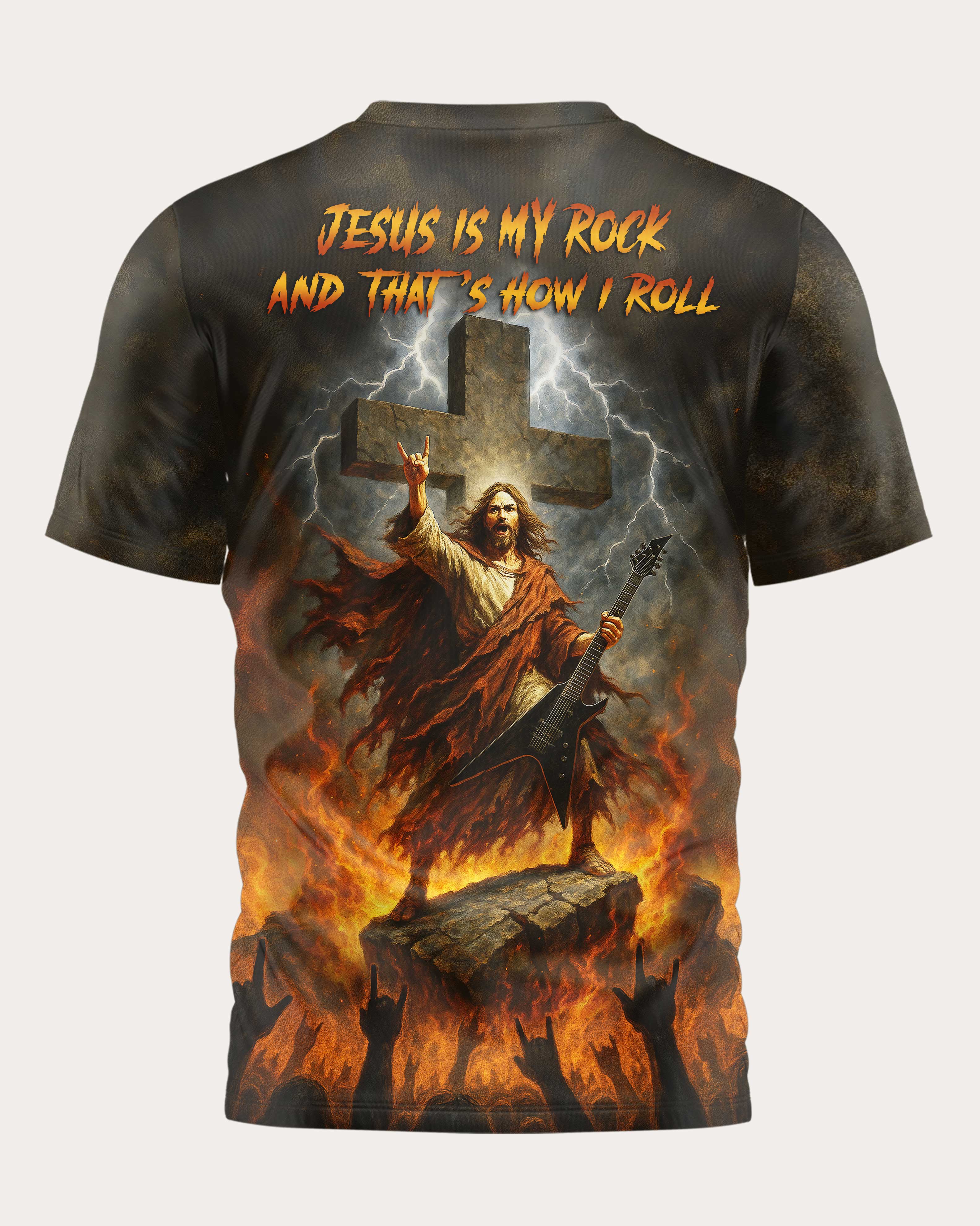 Jesus Is My Rock And That's How I Roll T-Shirt
