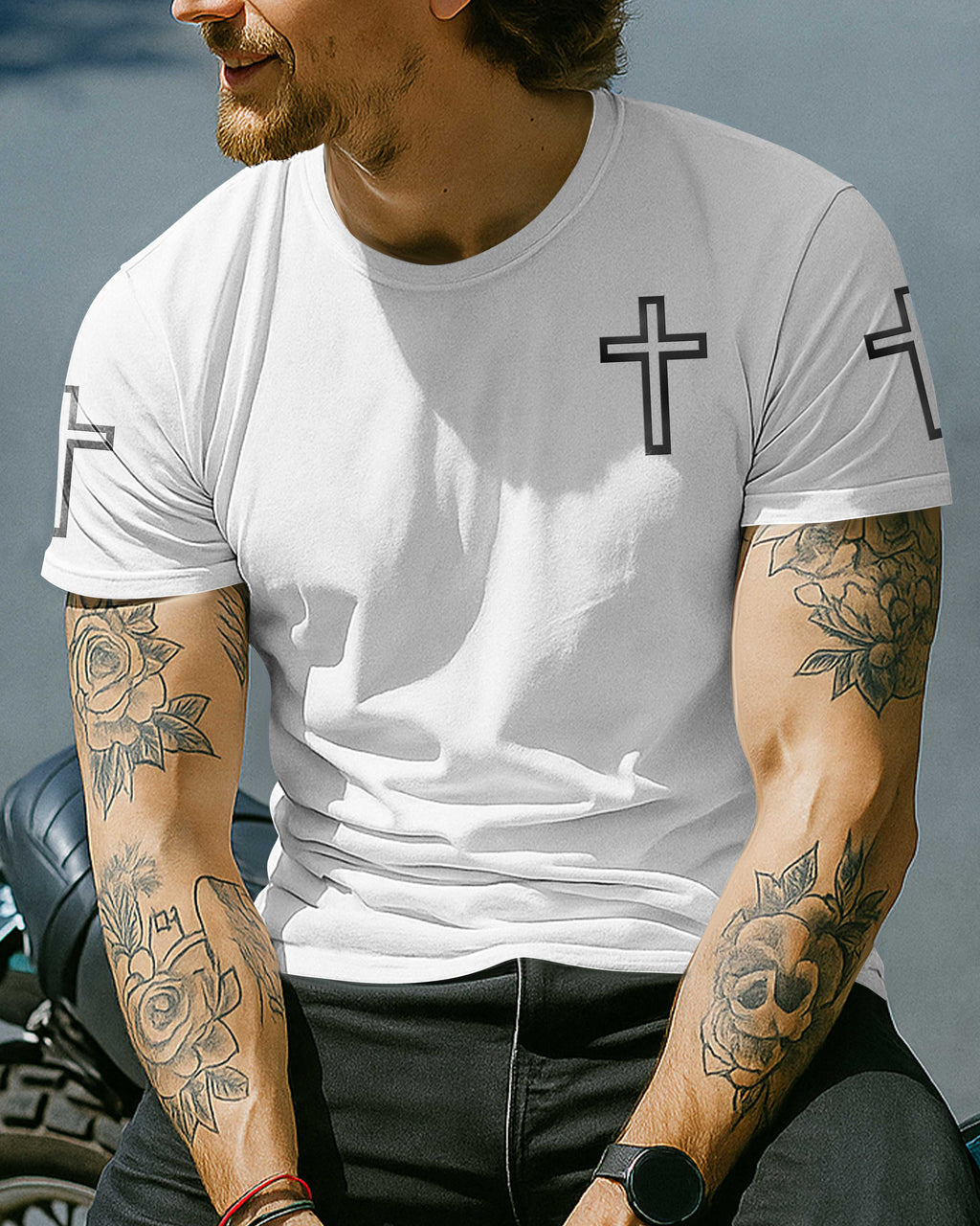For I Ride By Faith And Not By Sight All Over Print T-Shirt