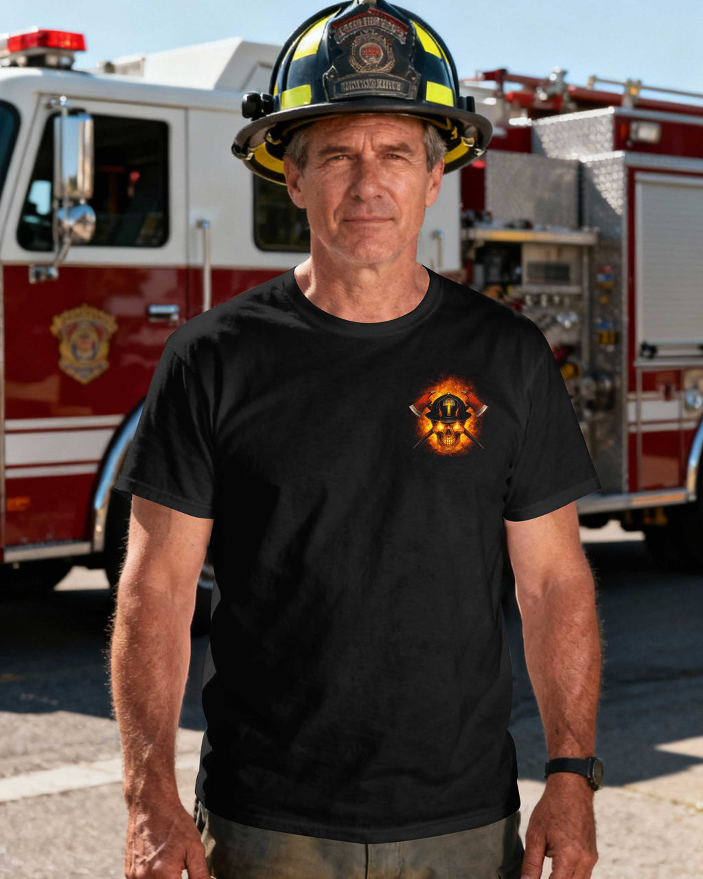 The Devil Whispered You Can’t Withstand The Fire I Replied I Am The Firefighter God Sent Me T-Shirt