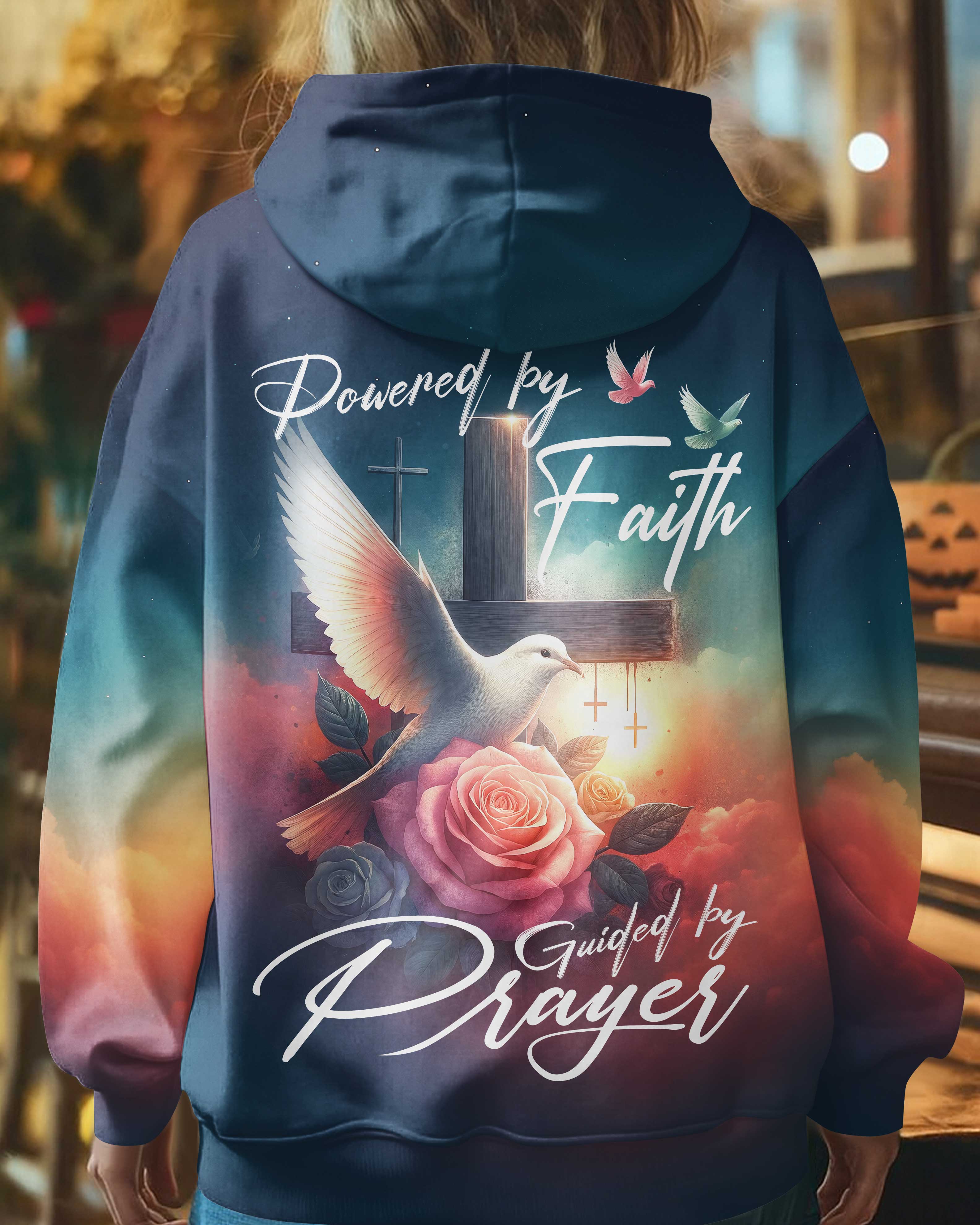 Powered By Faith Guided By Prayer T-Shirt