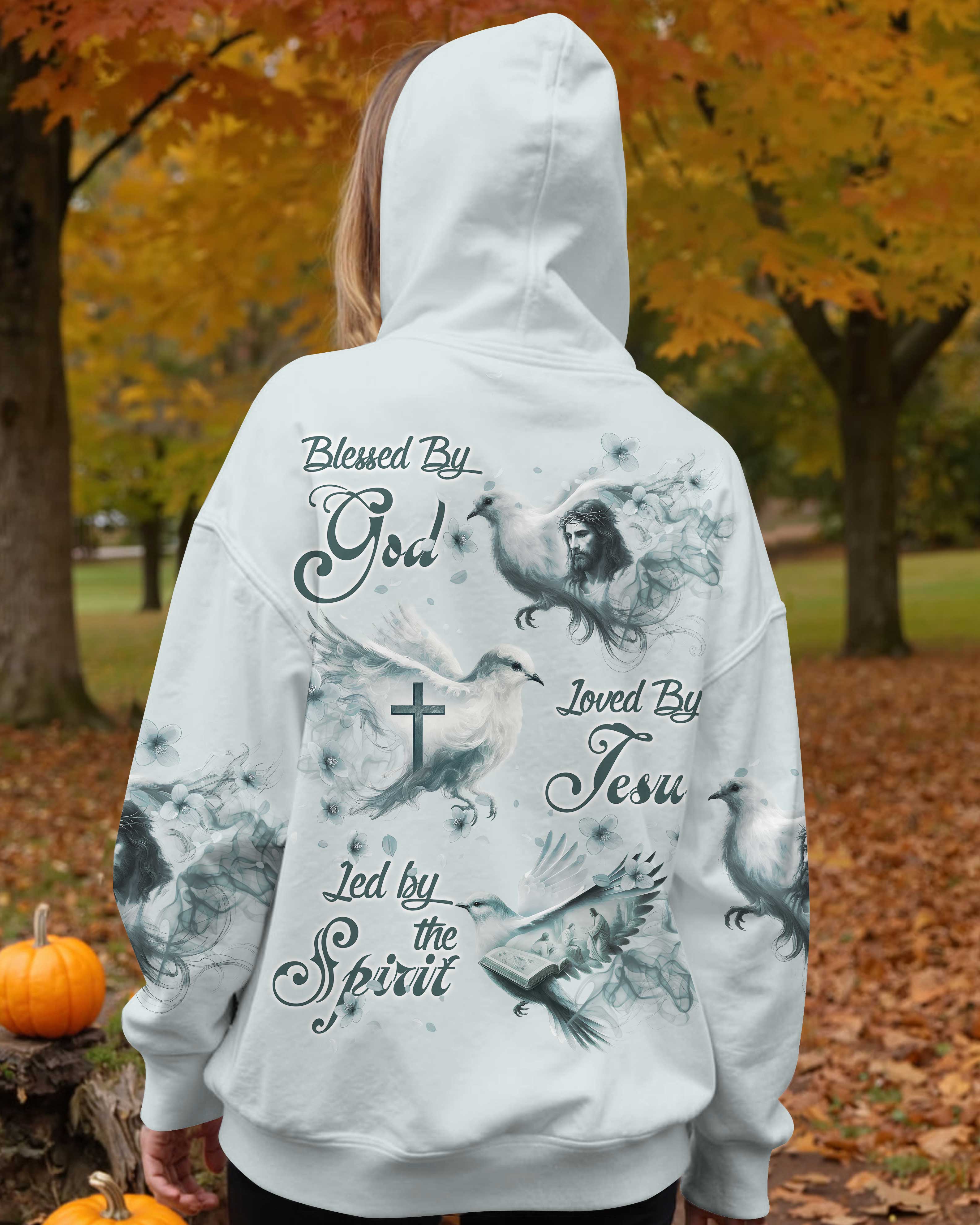 Blessed By God Loved By Jesus Led By The Spirit T-Shirt