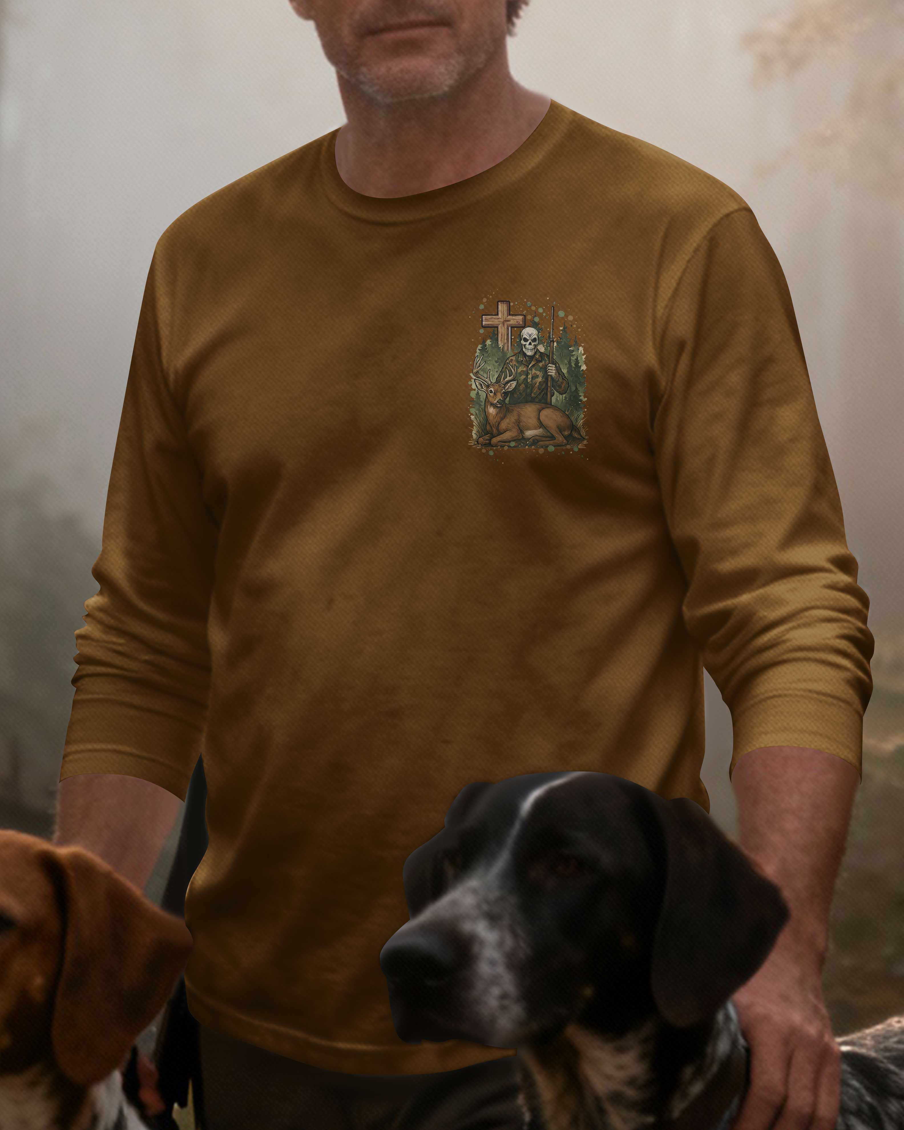 Camo For The Body Cross For The Soul All Over Print Long Sleeves T-Shirt