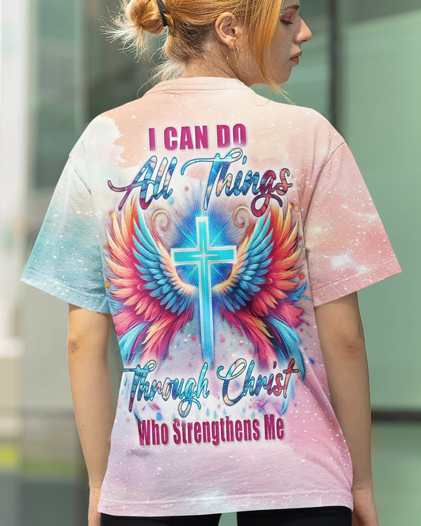 I Can Do All Things Through Christ Who Strengthens Me All Over Print T-shirt - Christ Color
