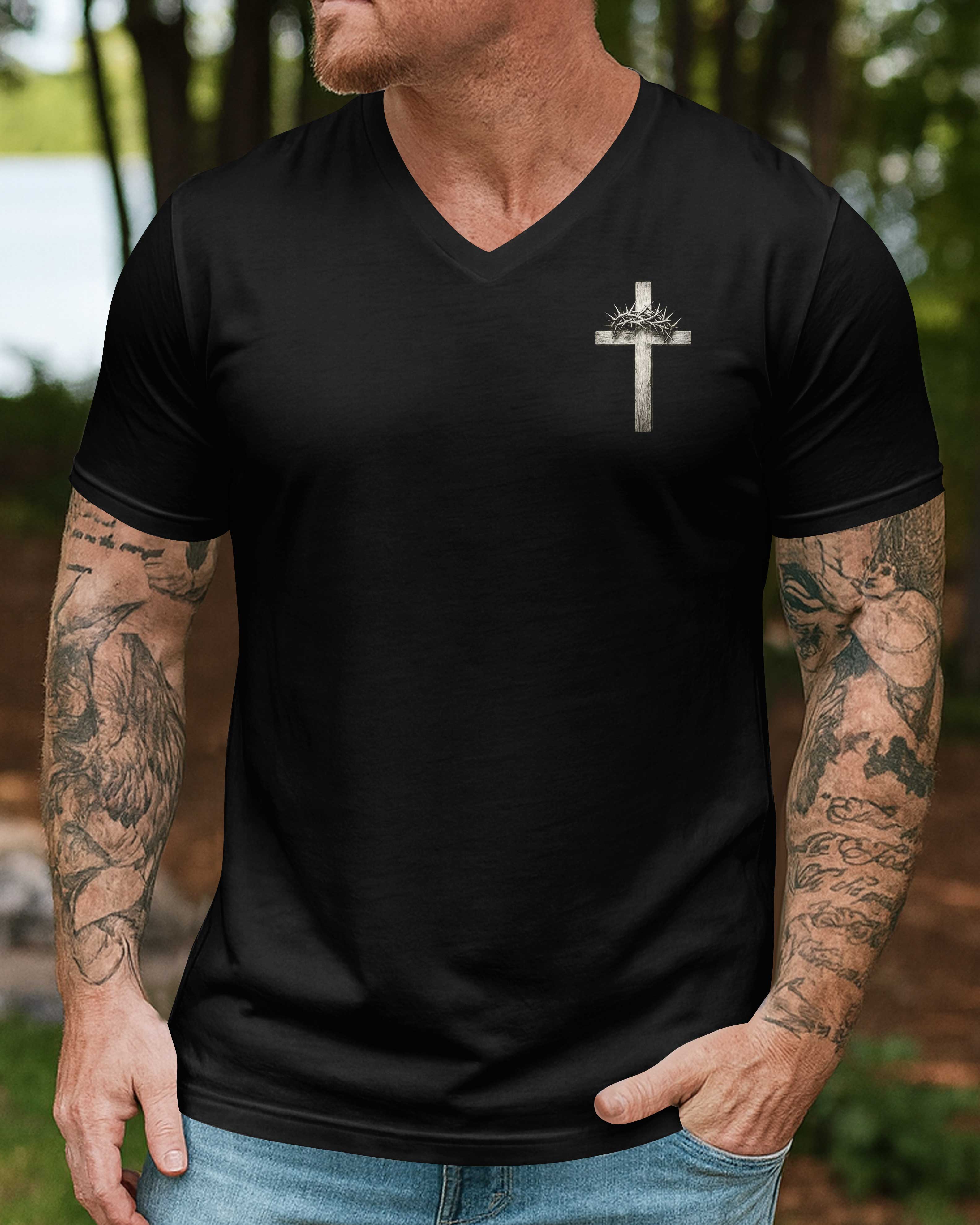 I Only Kneel For One Man And He Died On The Cross T-Shirt