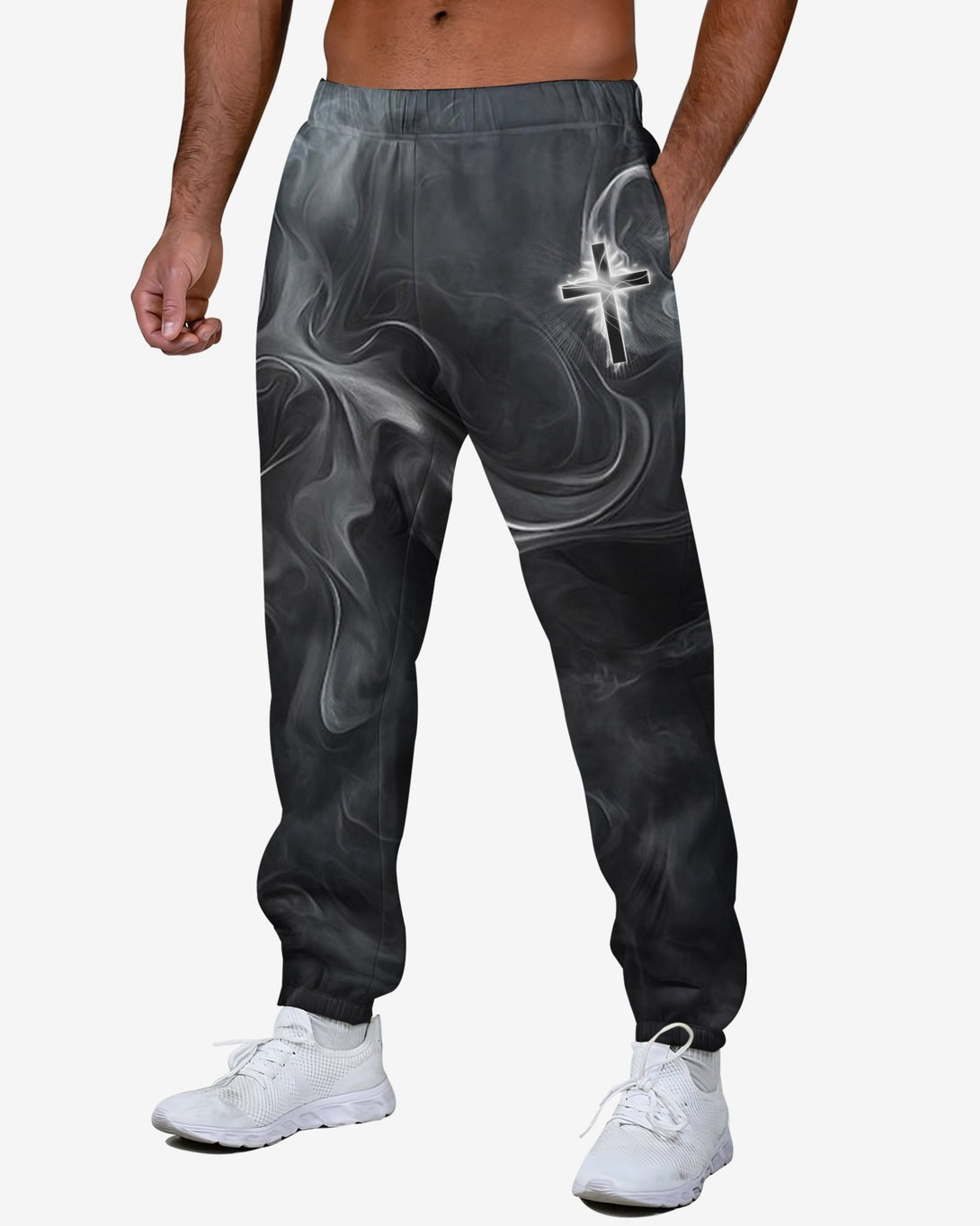A Child Of God A Man Of Faith All Over Print Jogger Pants - Christ Color