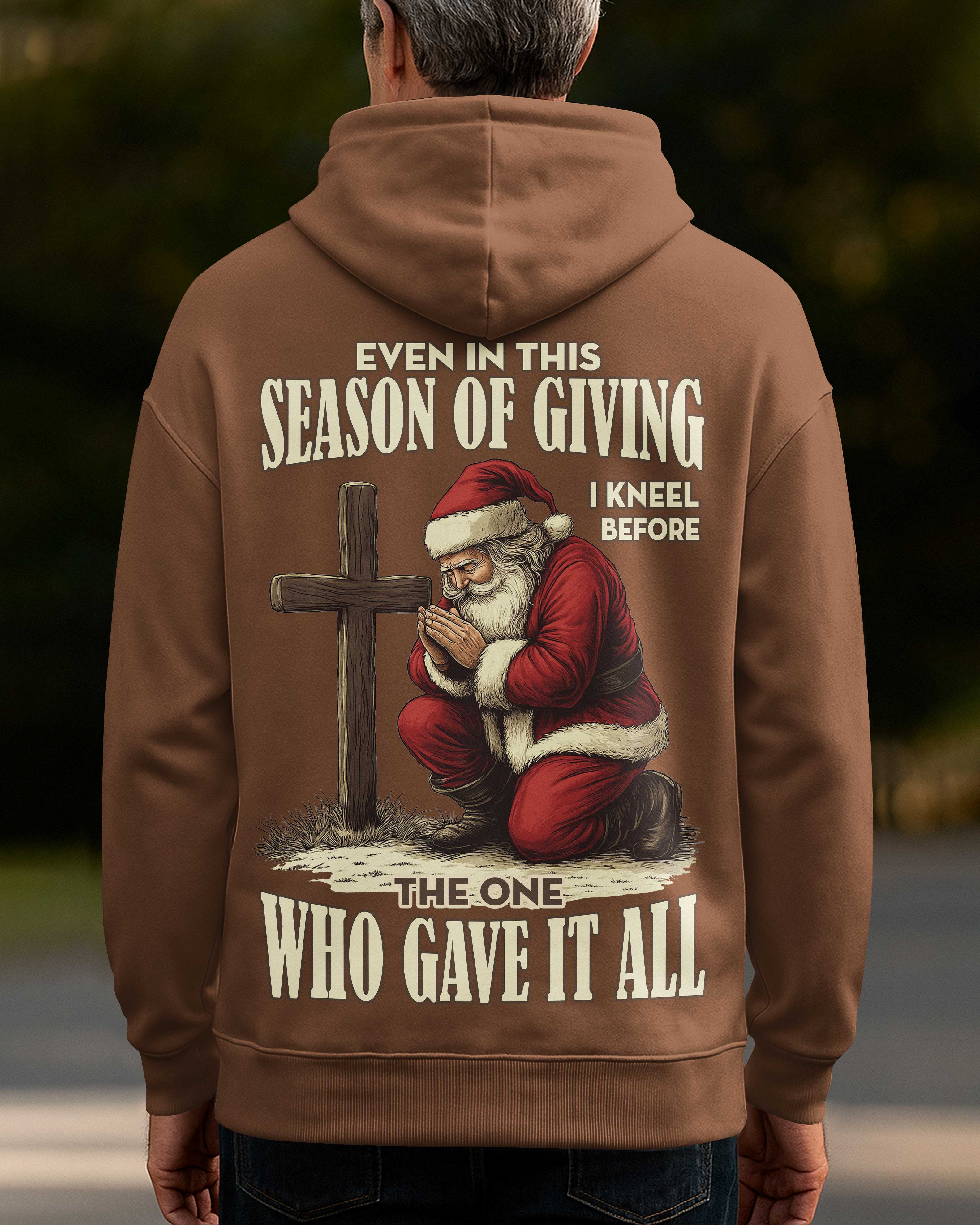 Even In This Season Of Giving I Kneel Hoodie