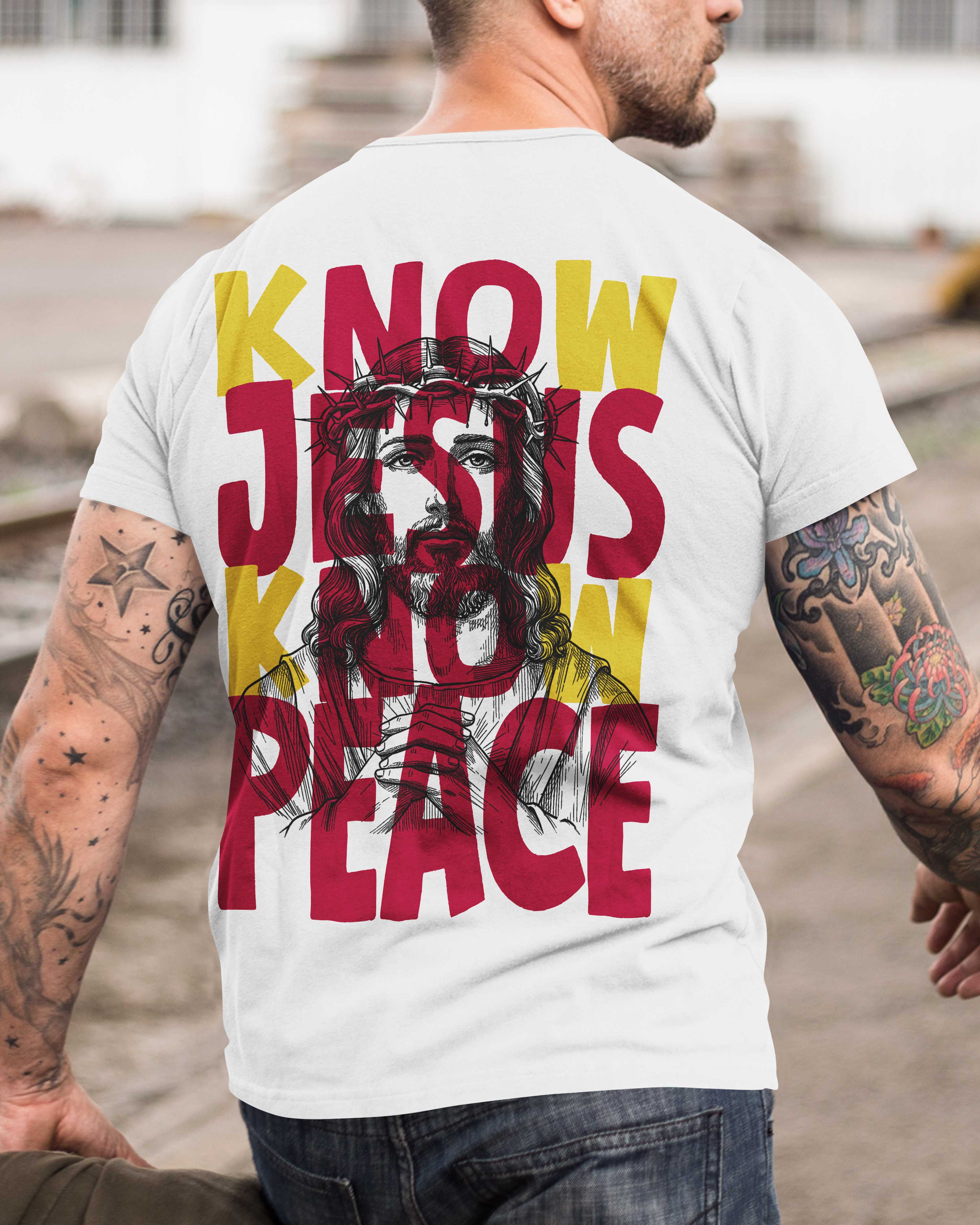 Know Jesus Know Peace All Over Print T-Shirt