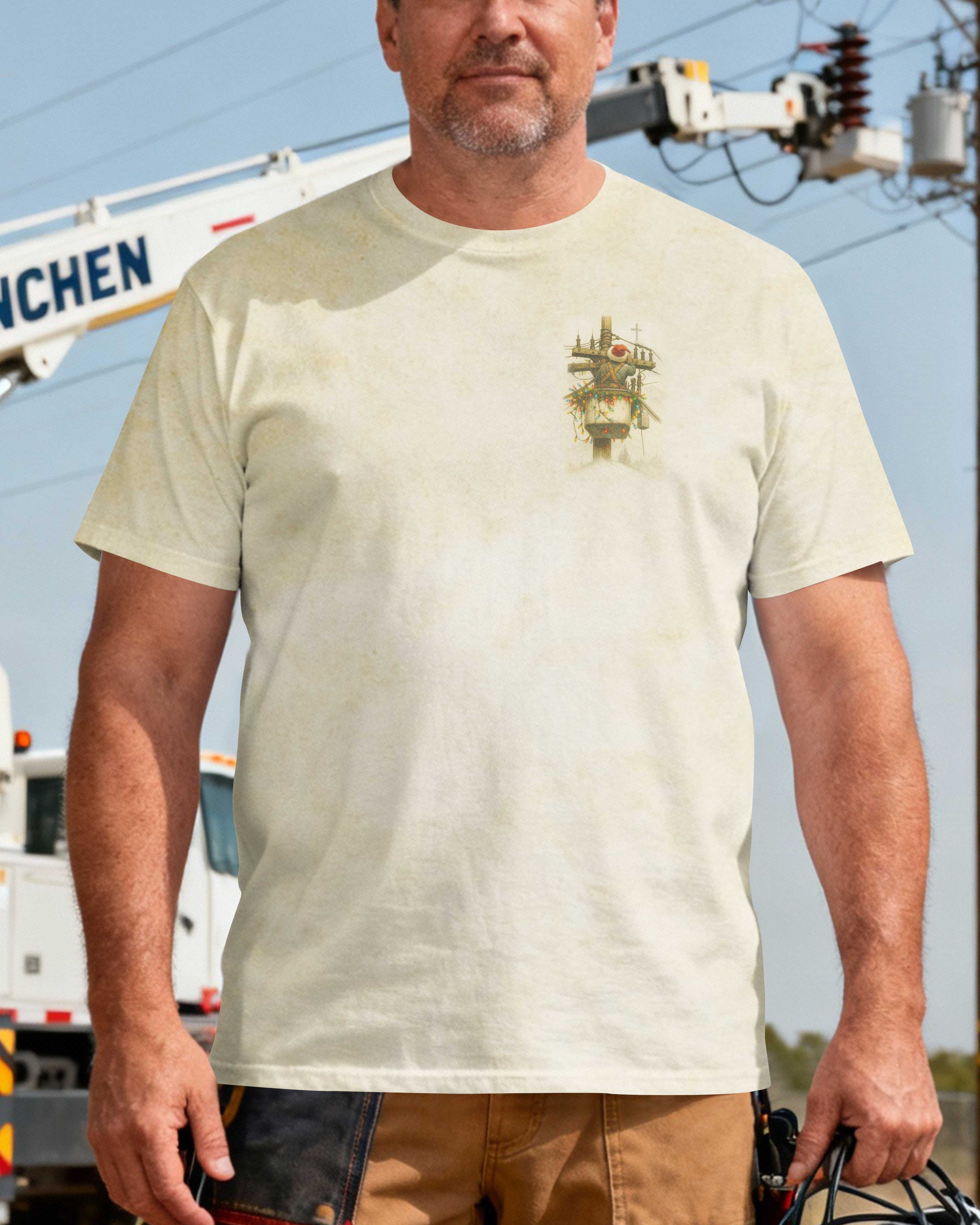 Not All Heroes Wear Red Some Climb Poles With God's Strength T-Shirt