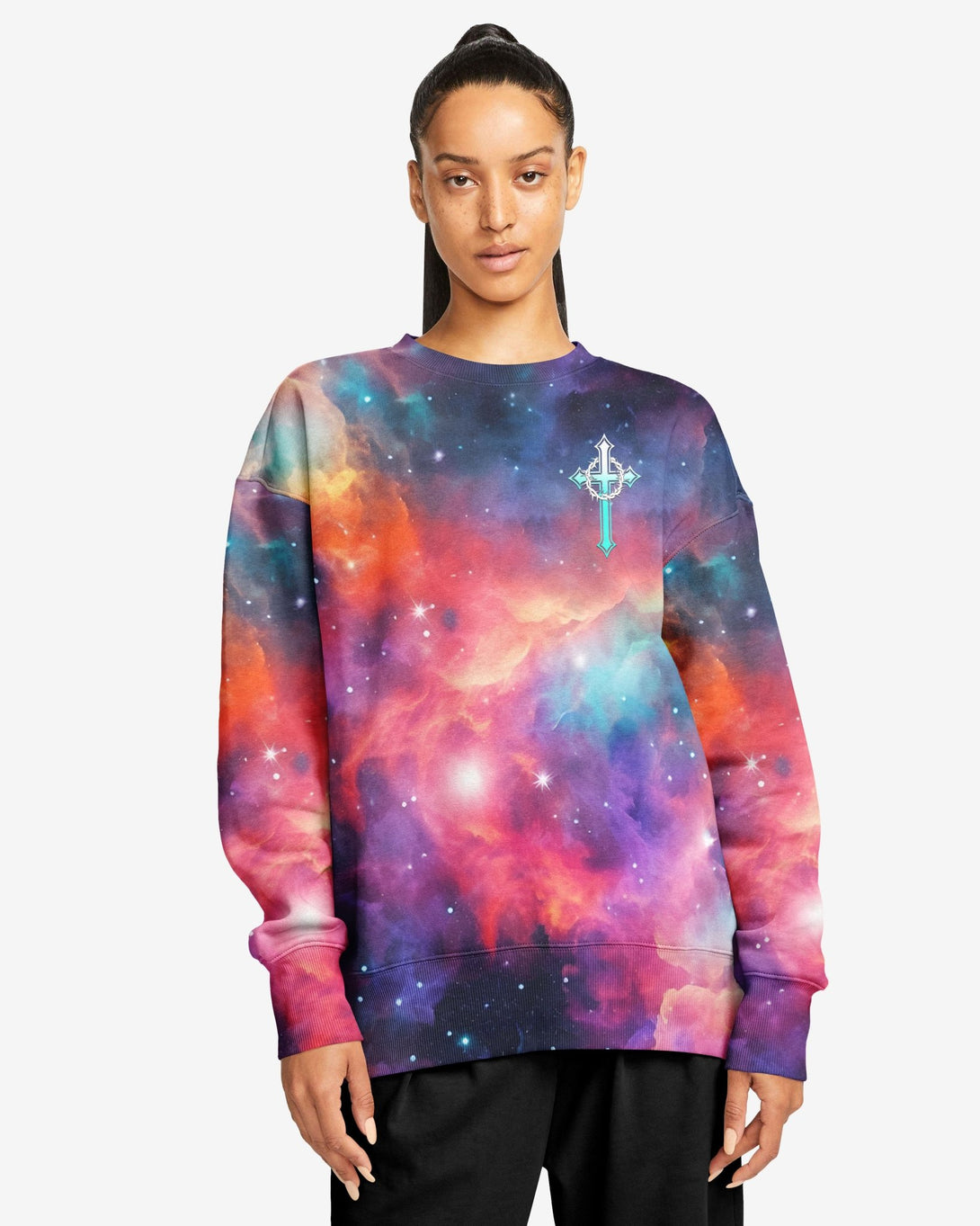 They Will Soar On Wings Like Eagles All Over Print Sweater - Christ Color