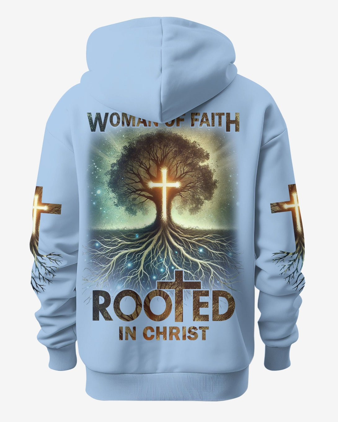 Woman Of Faith Rooted In Christ All Over Print Hoodie - Christ Color