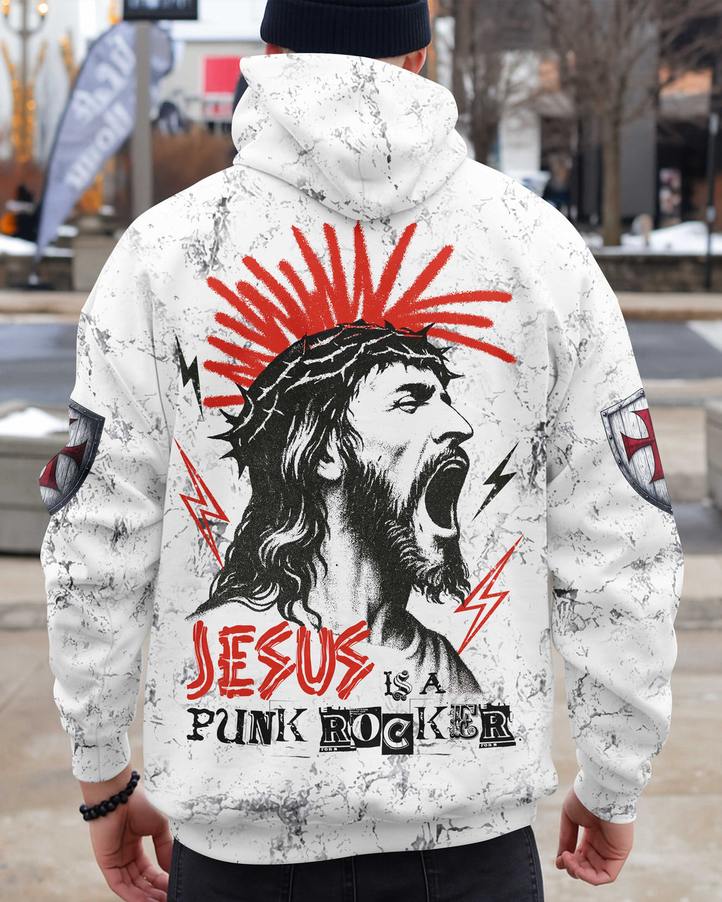 Jesus Is A Punk Rocker T-Shirt