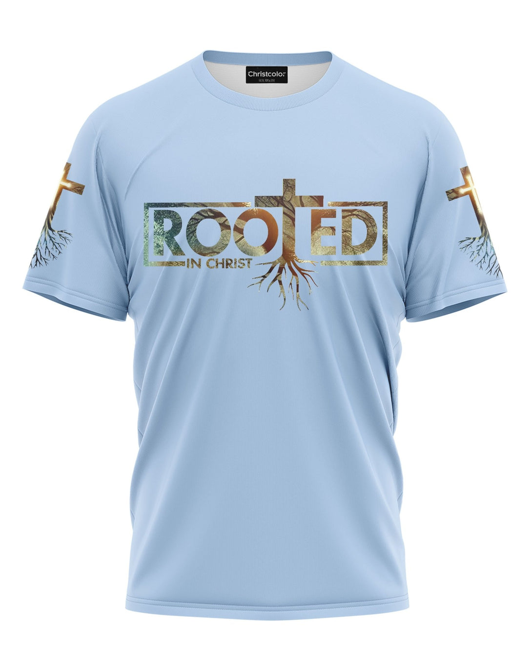 Woman Of Faith Rooted In Christ All Over Print T-shirt - Christ Color