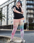 I Can Do All Things Through Christ Who Strengthens Me All Over Print Leggings - Christ Color