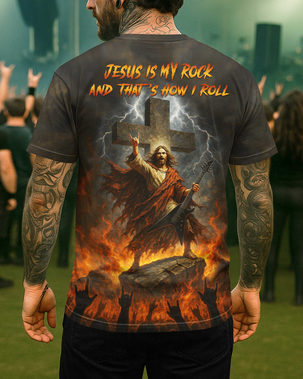 Jesus Is My Rock And That's How I Roll T-Shirt