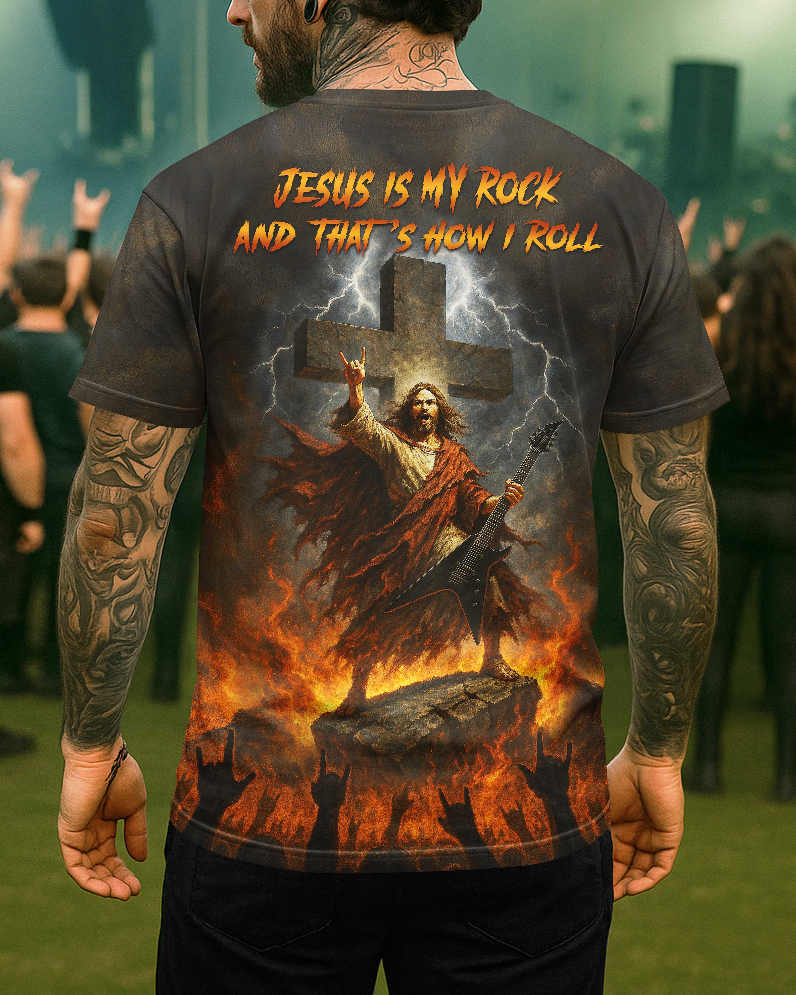 Jesus Is My Rock And That's How I Roll T-Shirt
