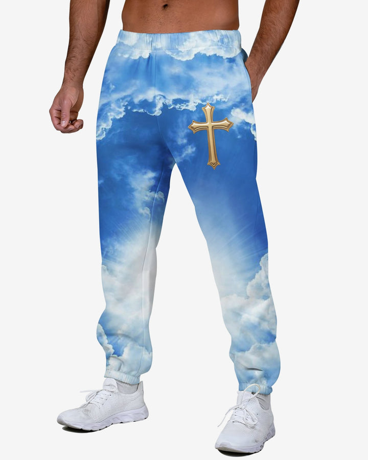 I Am The Way The Truth The Life All Over Print Jogger Pants - Christ Color