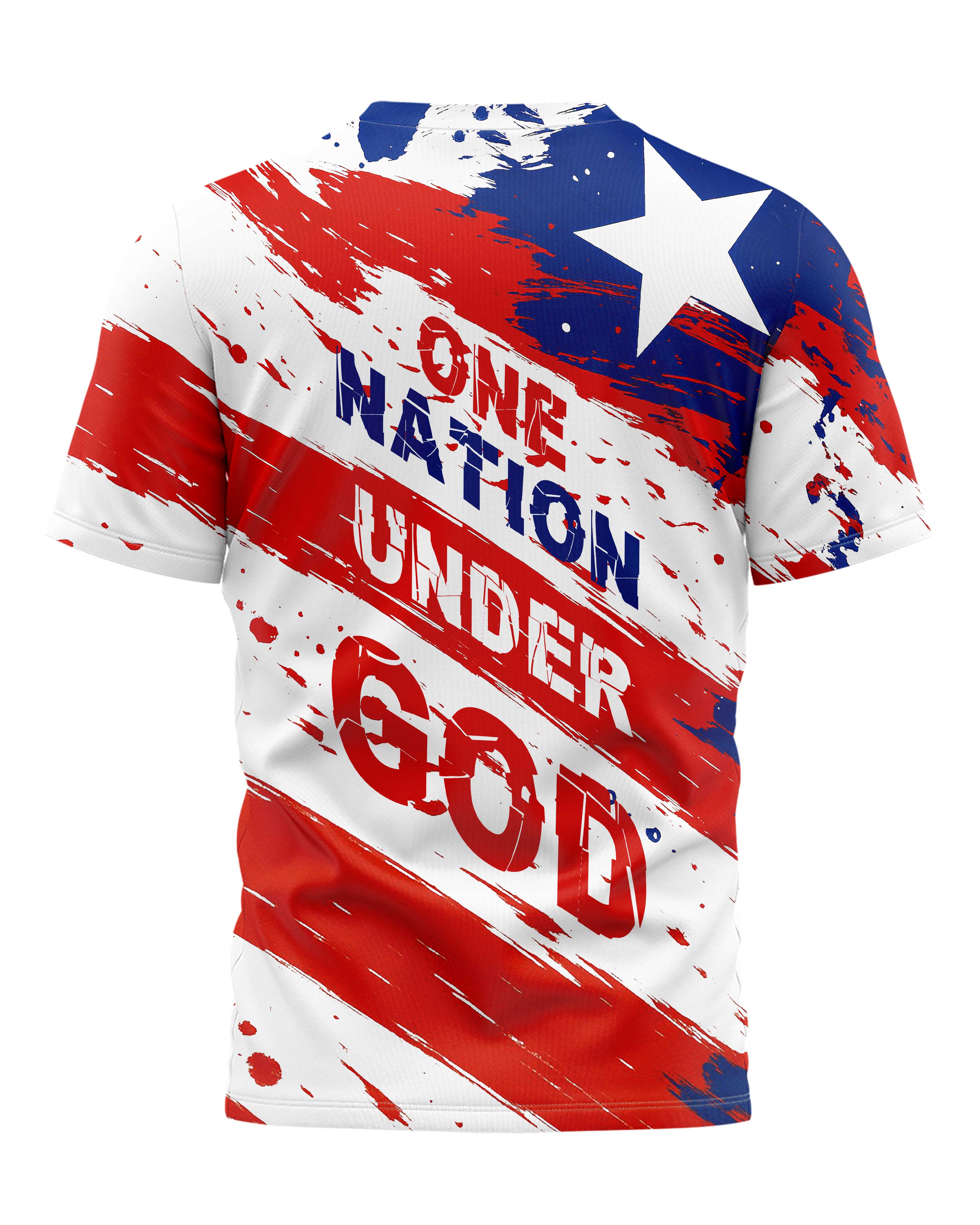One Nation Under God All Over Print T-Shirt