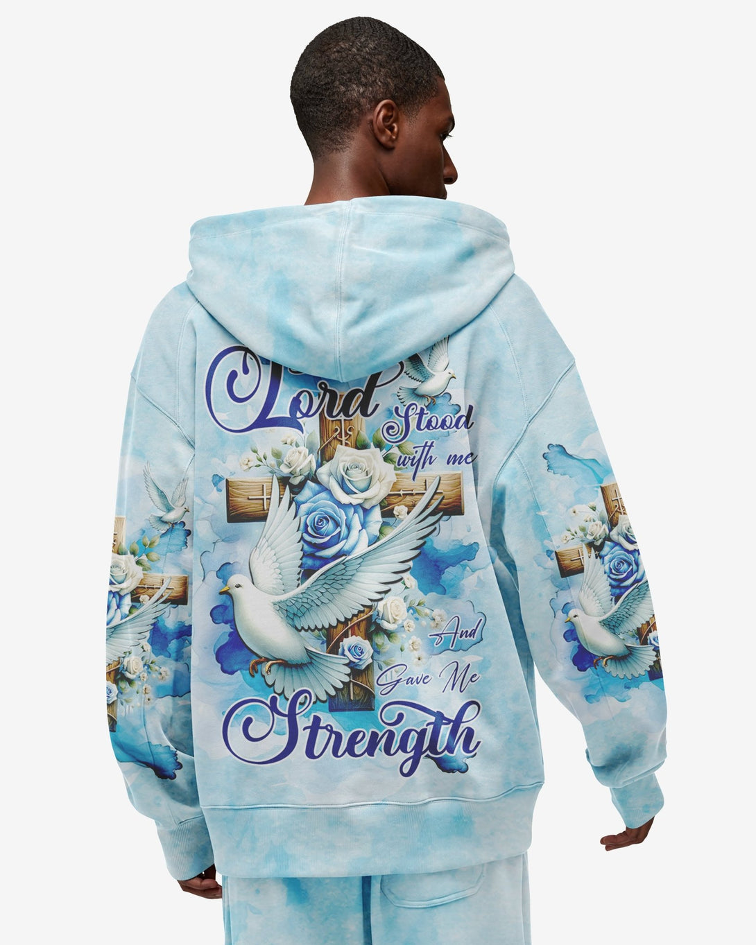 Lord Stood With Me And Gave Me Strength All Over Print Zip Hoodie - Christ Color