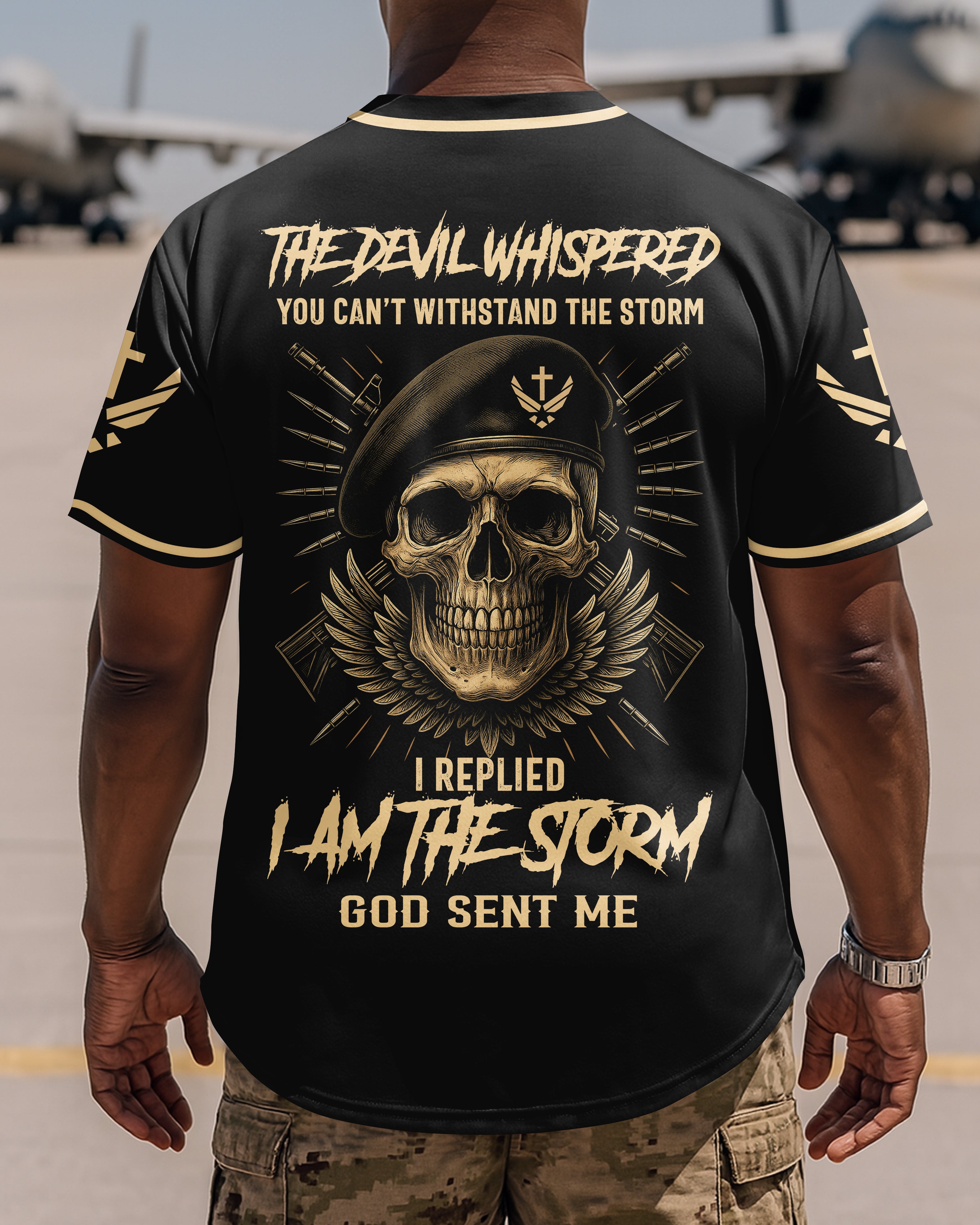 The Devil Whispered You Can't Withstand The Storm I Replied I Am The Storm God Sent Me T-Shirt
