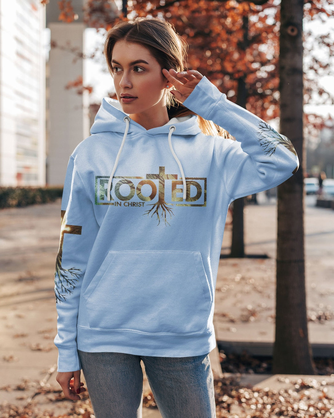 Woman Of Faith Rooted In Christ All Over Print Hoodie - Christ Color