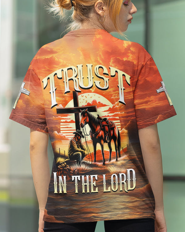 Trust In The Lord All Over Print T-shirt - Christ Color