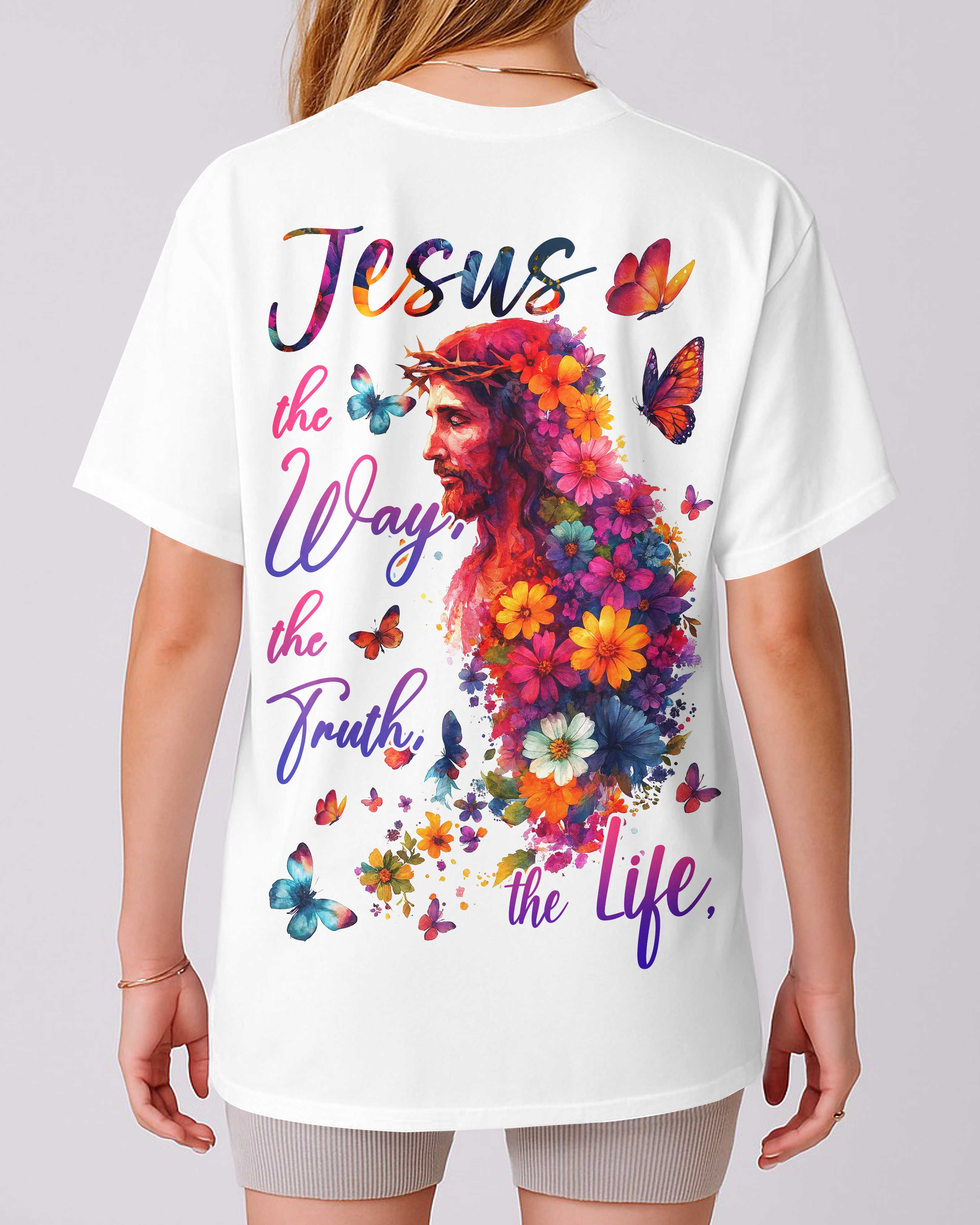 Jesus The Way The Truth The Life All Over Print T-Shirt