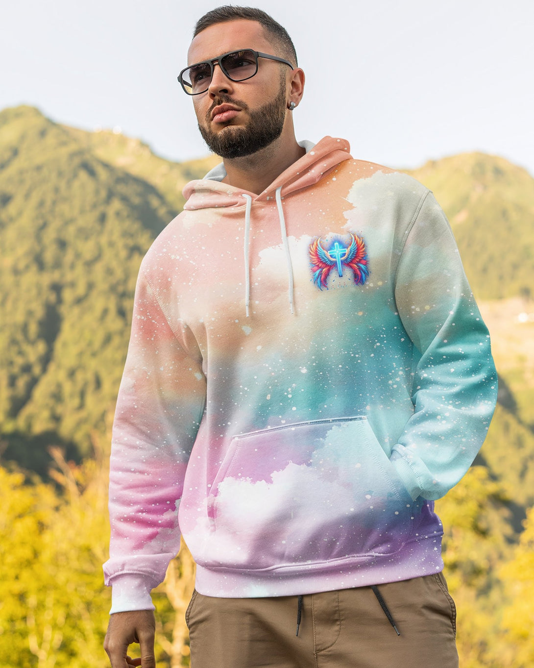 I Can Do All Things Through Christ Who Strengthens Me All Over Print Hoodie - Christ Color