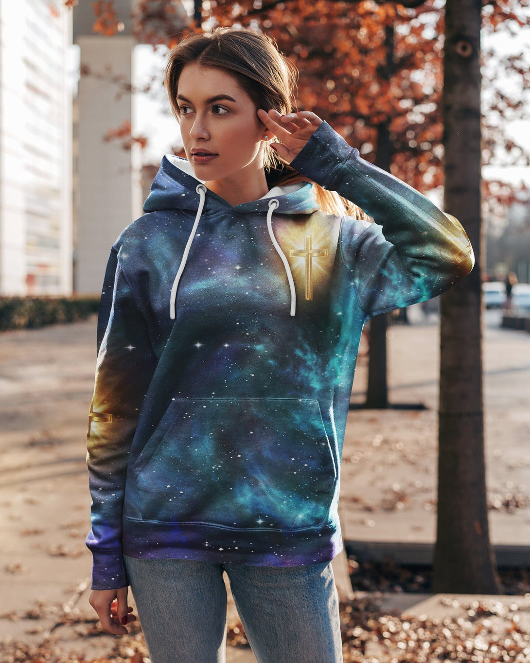 Whoever Drinks The Water I Give Them Will Never Thirst All Over Print Hoodie - Christ Color