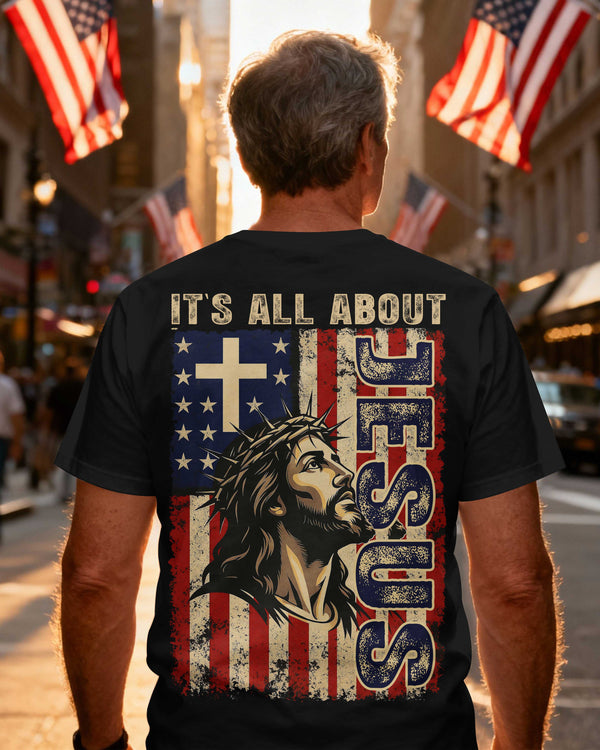 It's All About Jesus All Over Print T-Shirt