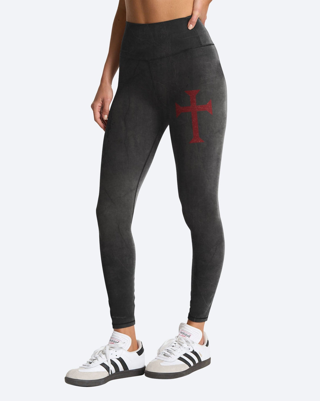 Let Your Faith Be Bigger Than Your Fear All Over Print Leggings - Christ Color