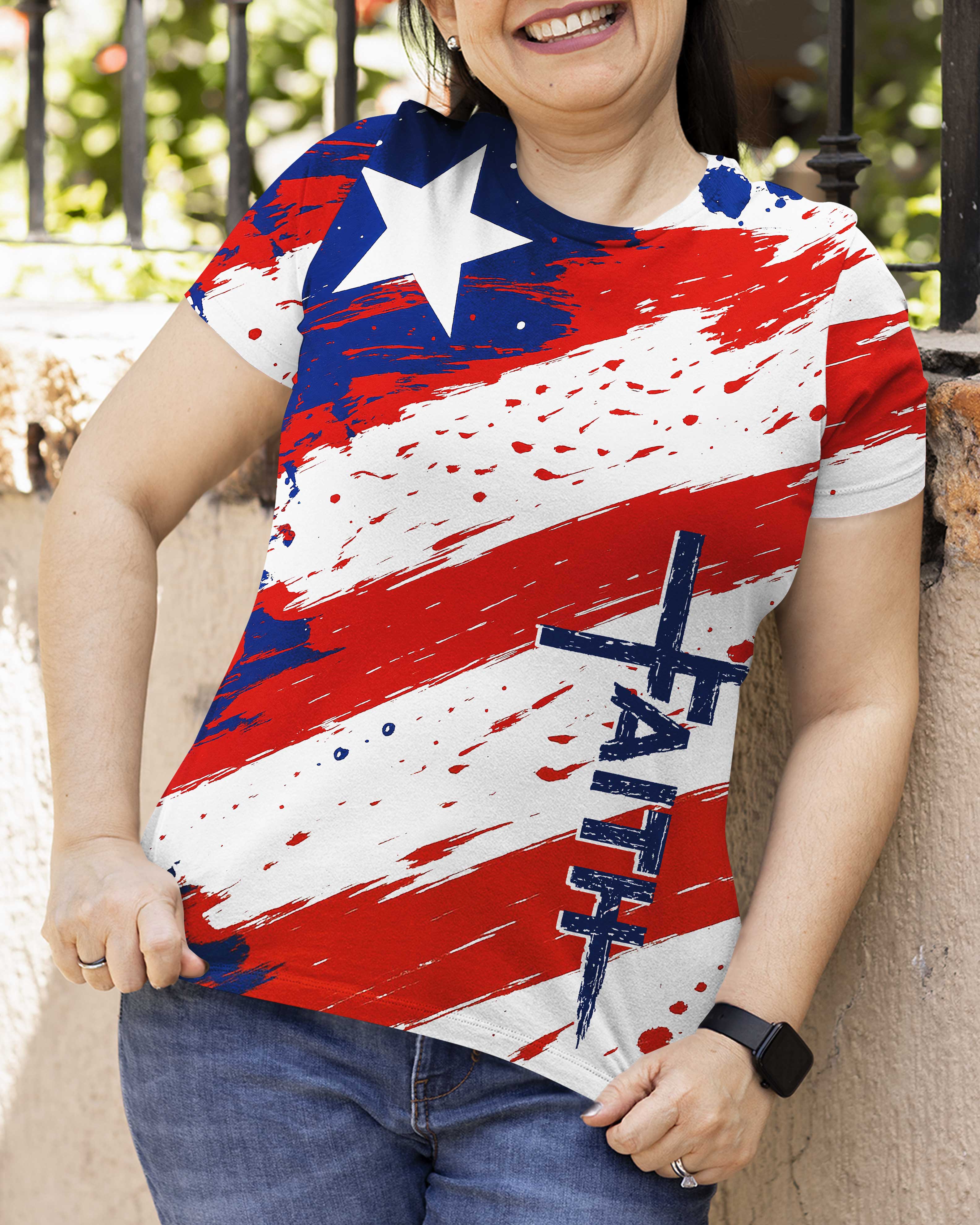 One Nation Under God All Over Print T-Shirt