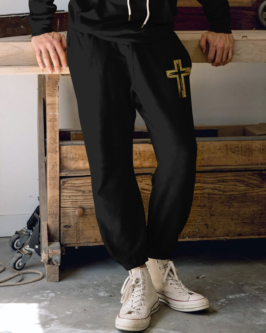 God Steps In Miracles Happen All Over Print Jogger Pants - Christ Color